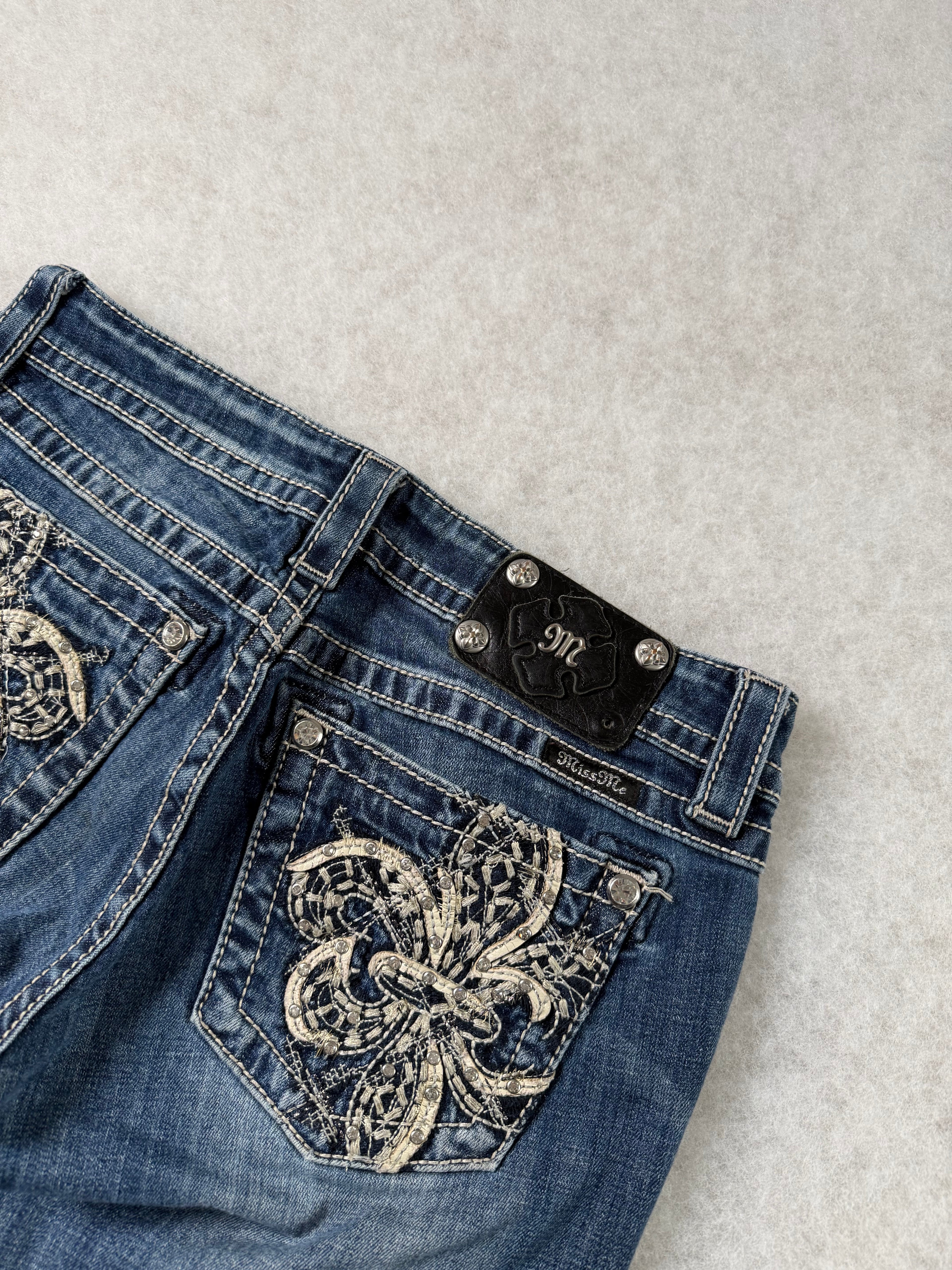 Miss Me Boot Cut Low Waist Jeans