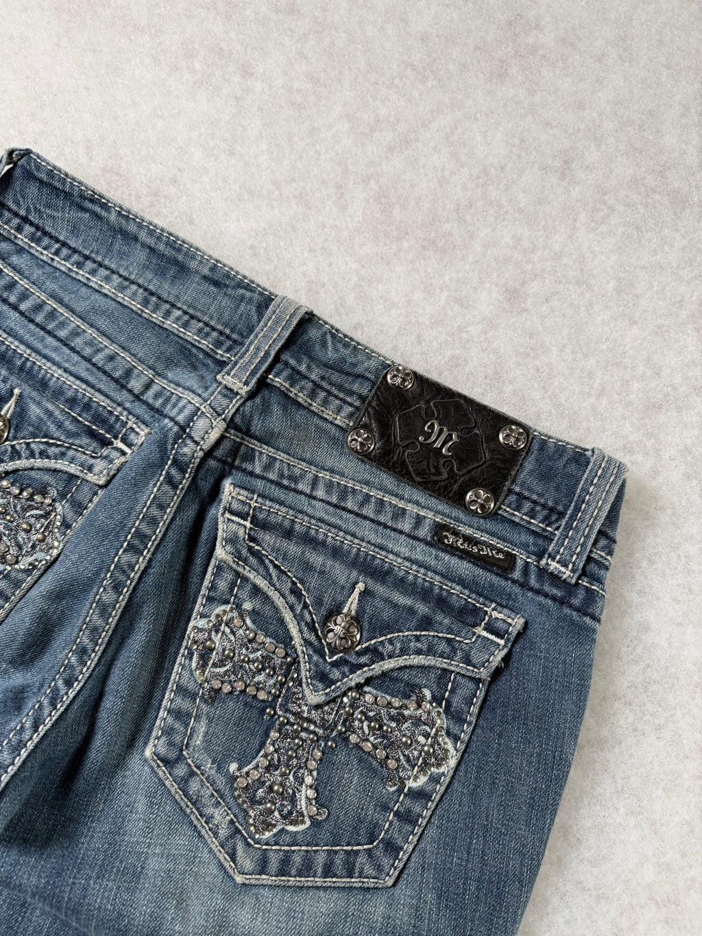 Miss Me Boot Cut Low Waist Jeans