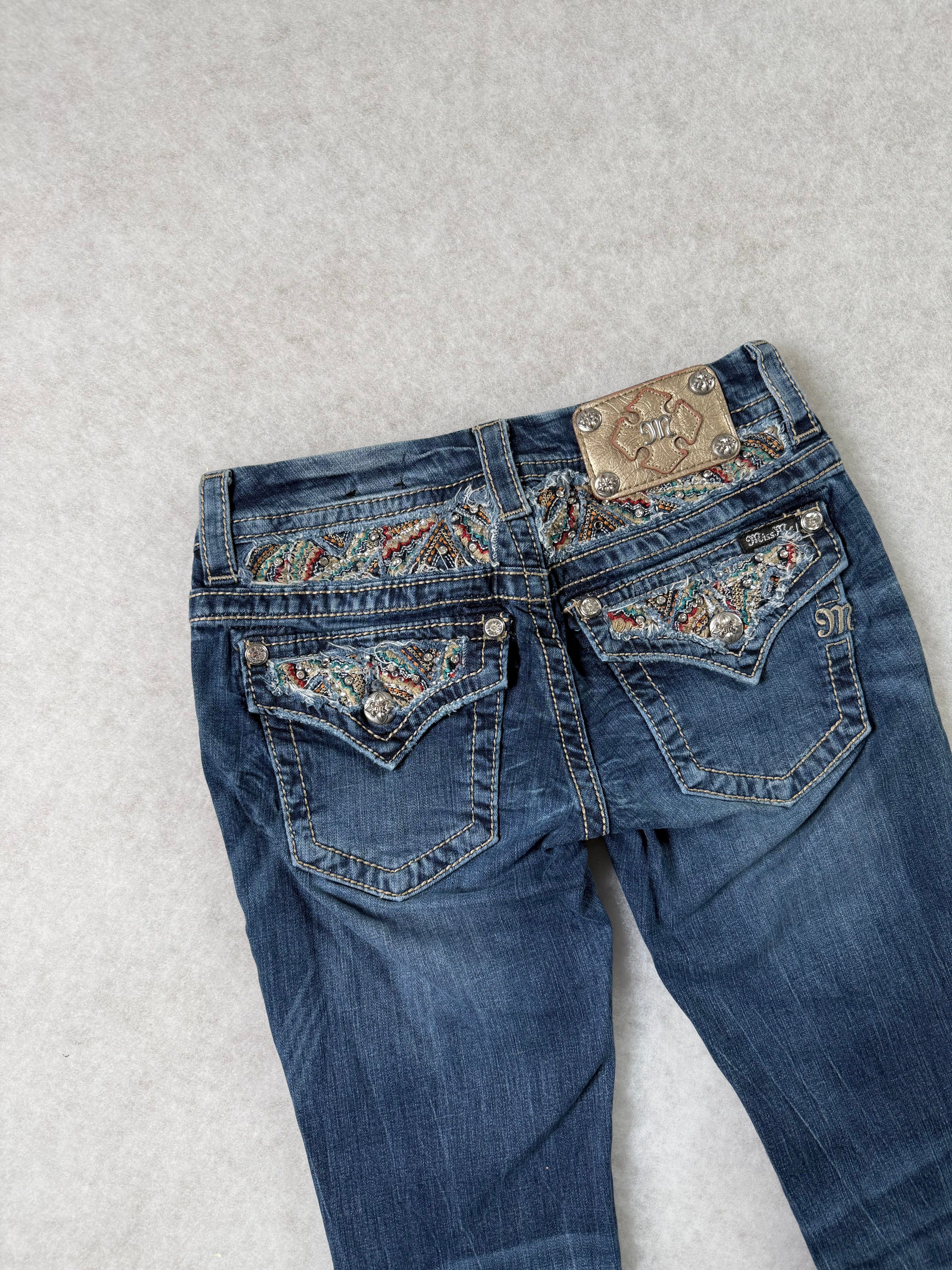 Miss Me Boot Cut Low Waist Jeans