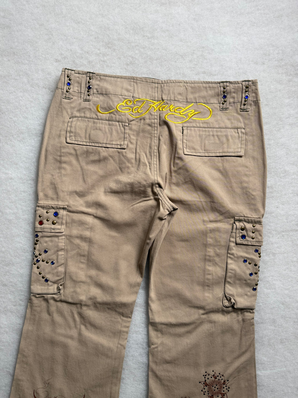 Ed Hardy Boot Cut Cargo Pants 27