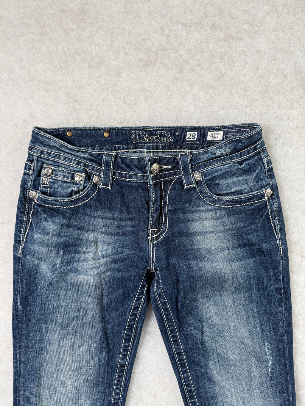 Miss Me Boot Cut Low Waist Jeans