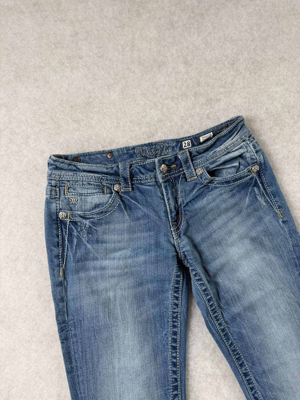 Miss Me Boot Cut Low Waist Jeans