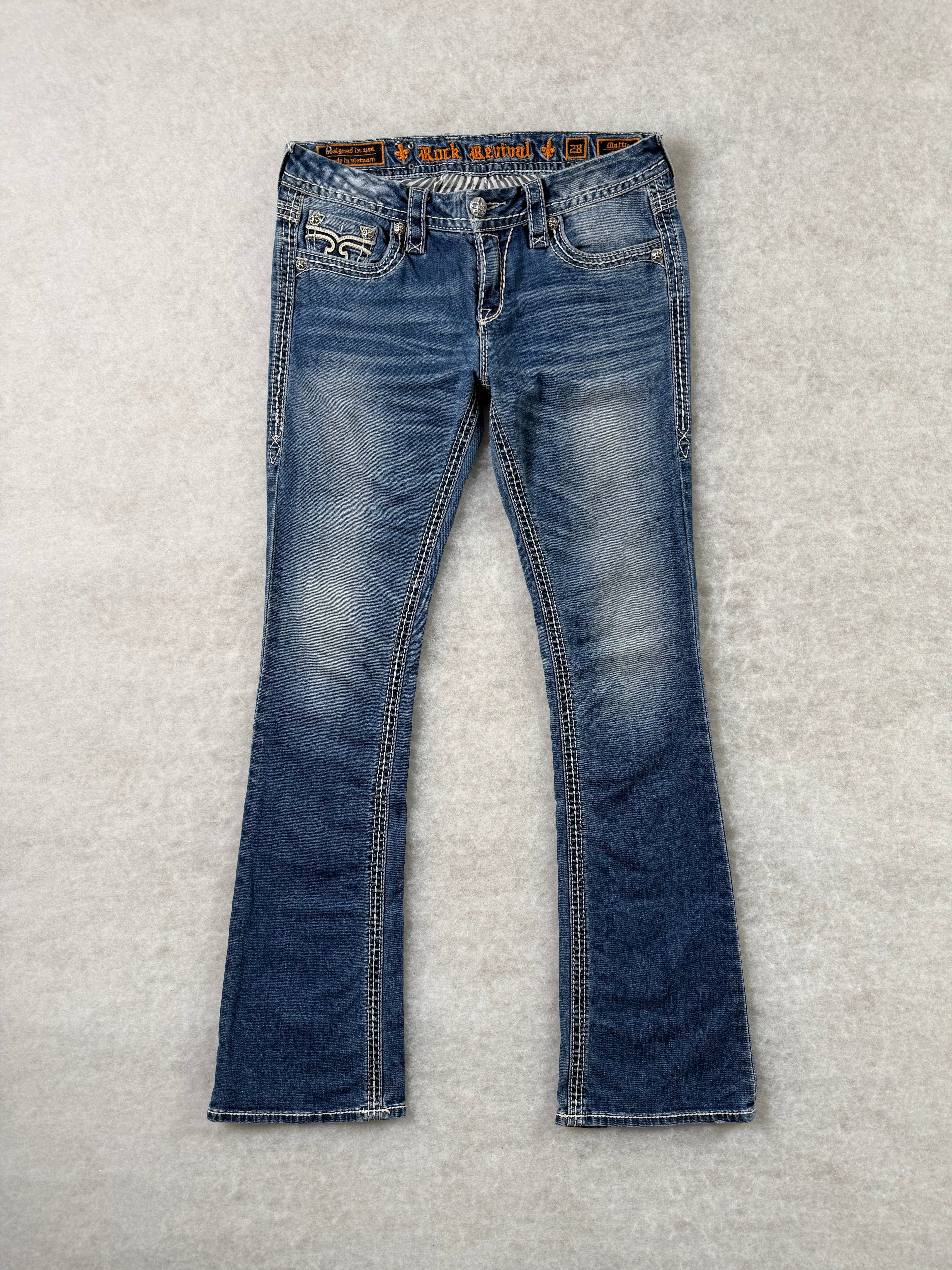 Rock Revival Boot Cut Low Waist Jeans