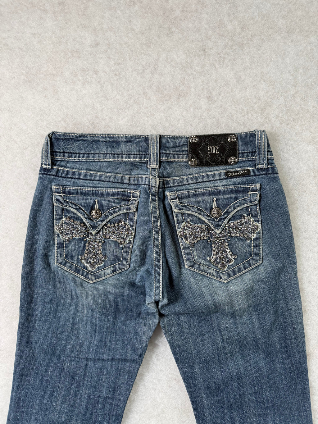 Miss Me Boot Cut Low Waist Jeans