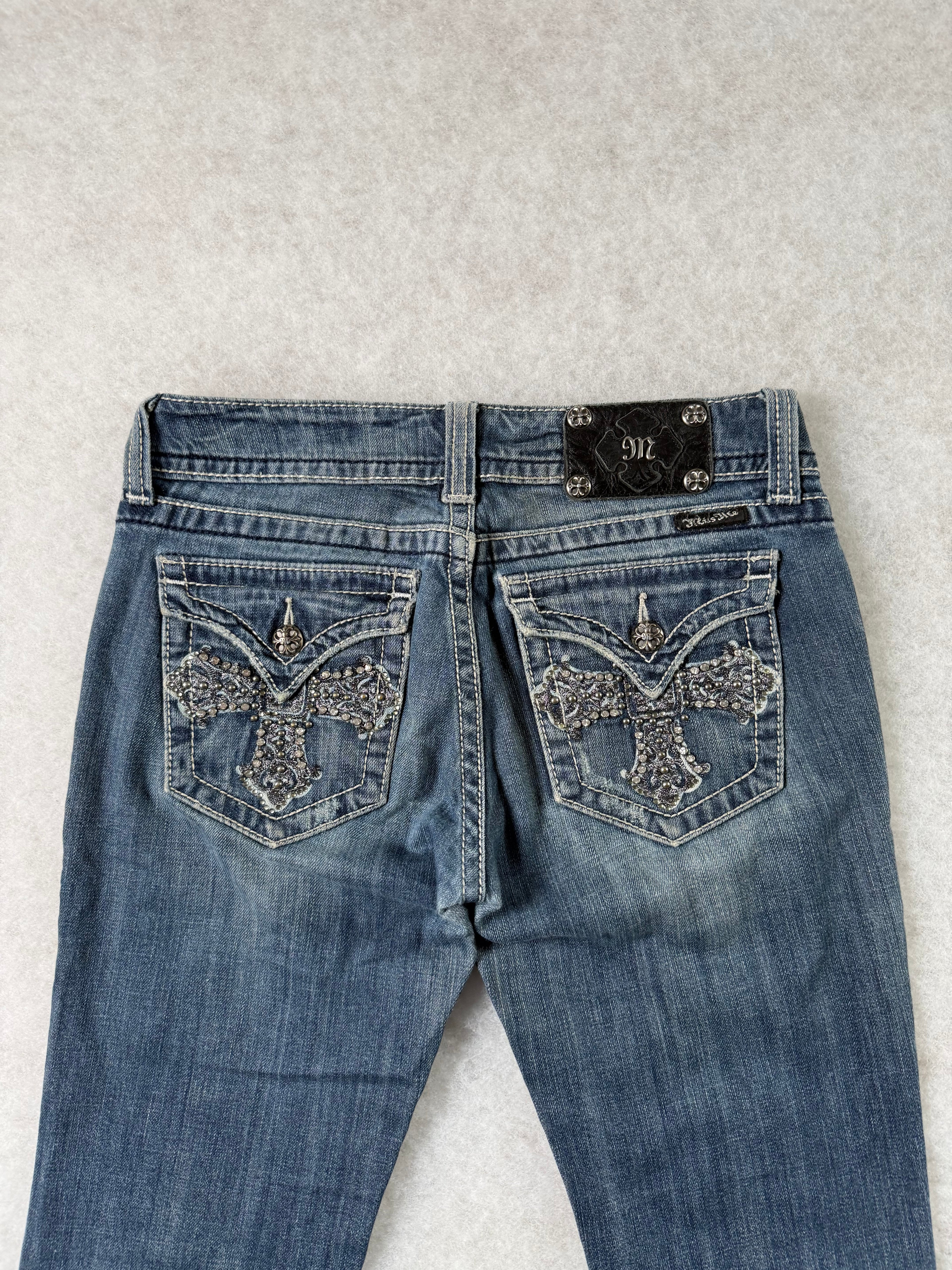 Miss Me Boot Cut Low Waist Jeans
