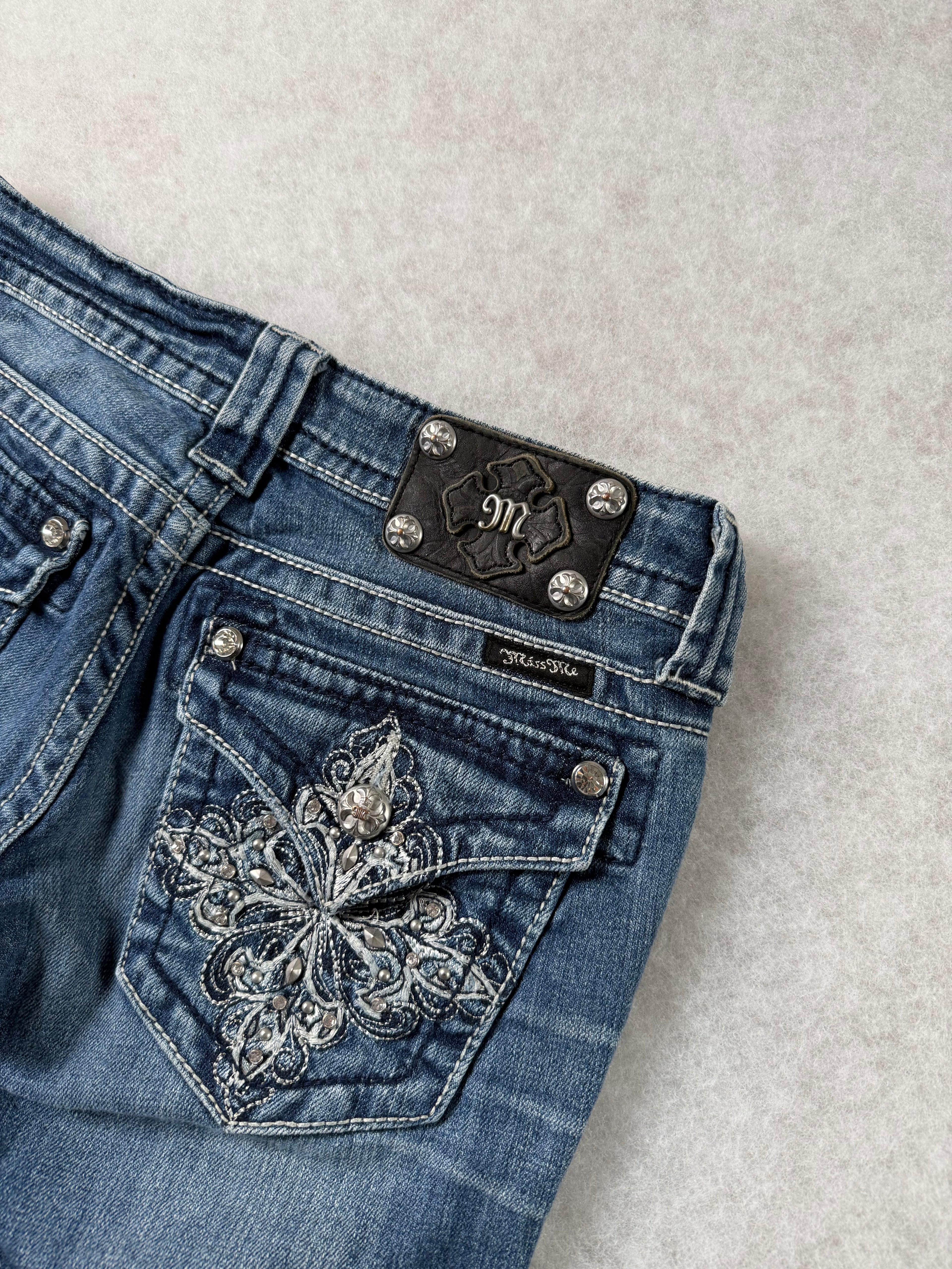 Miss Me Boot Cut Low Waist Jeans