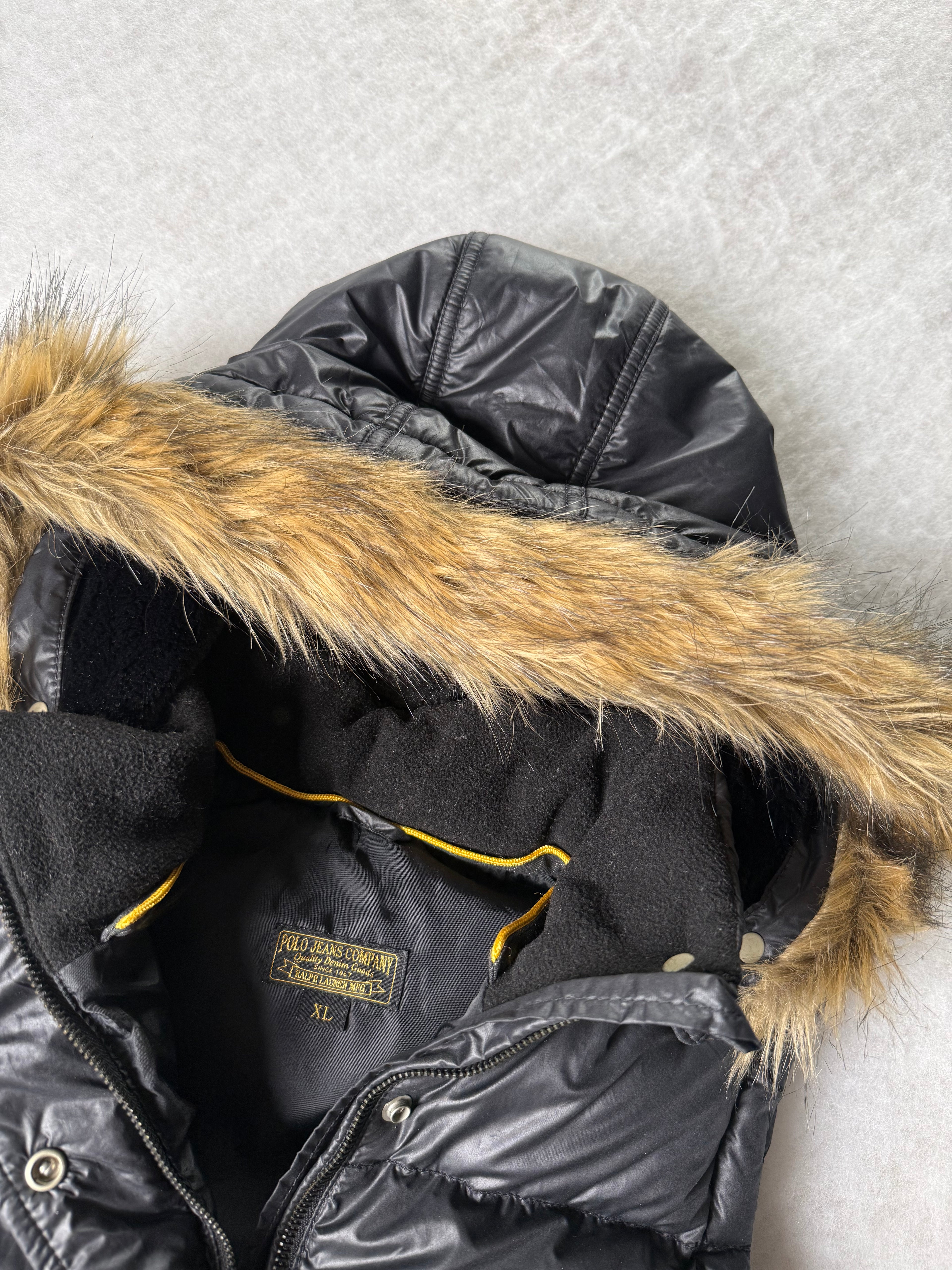 Ralph Lauren Weste mit Kunst Fell Kapuze