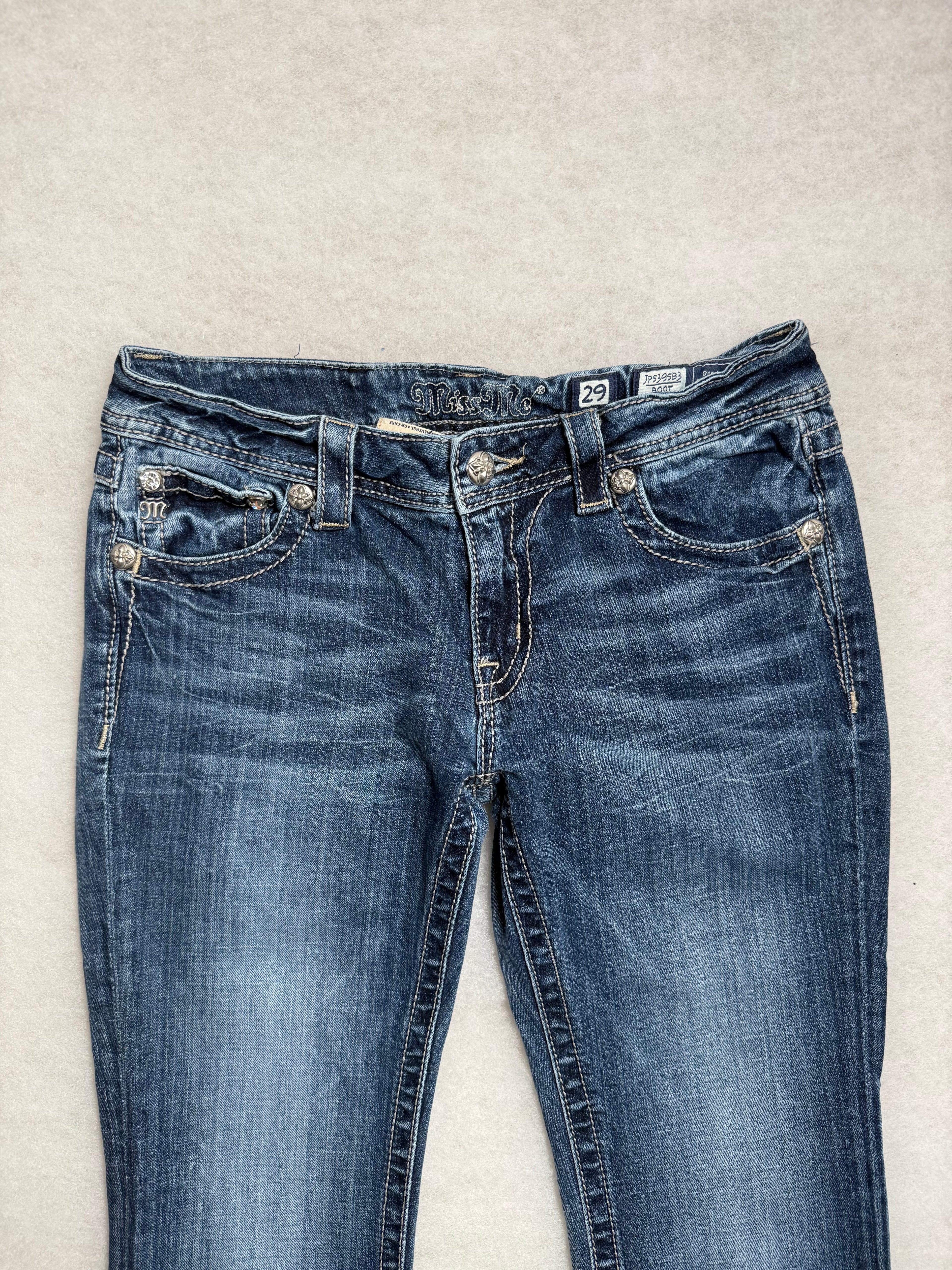 Miss Me Boot Cut Low Waist Jeans 29
