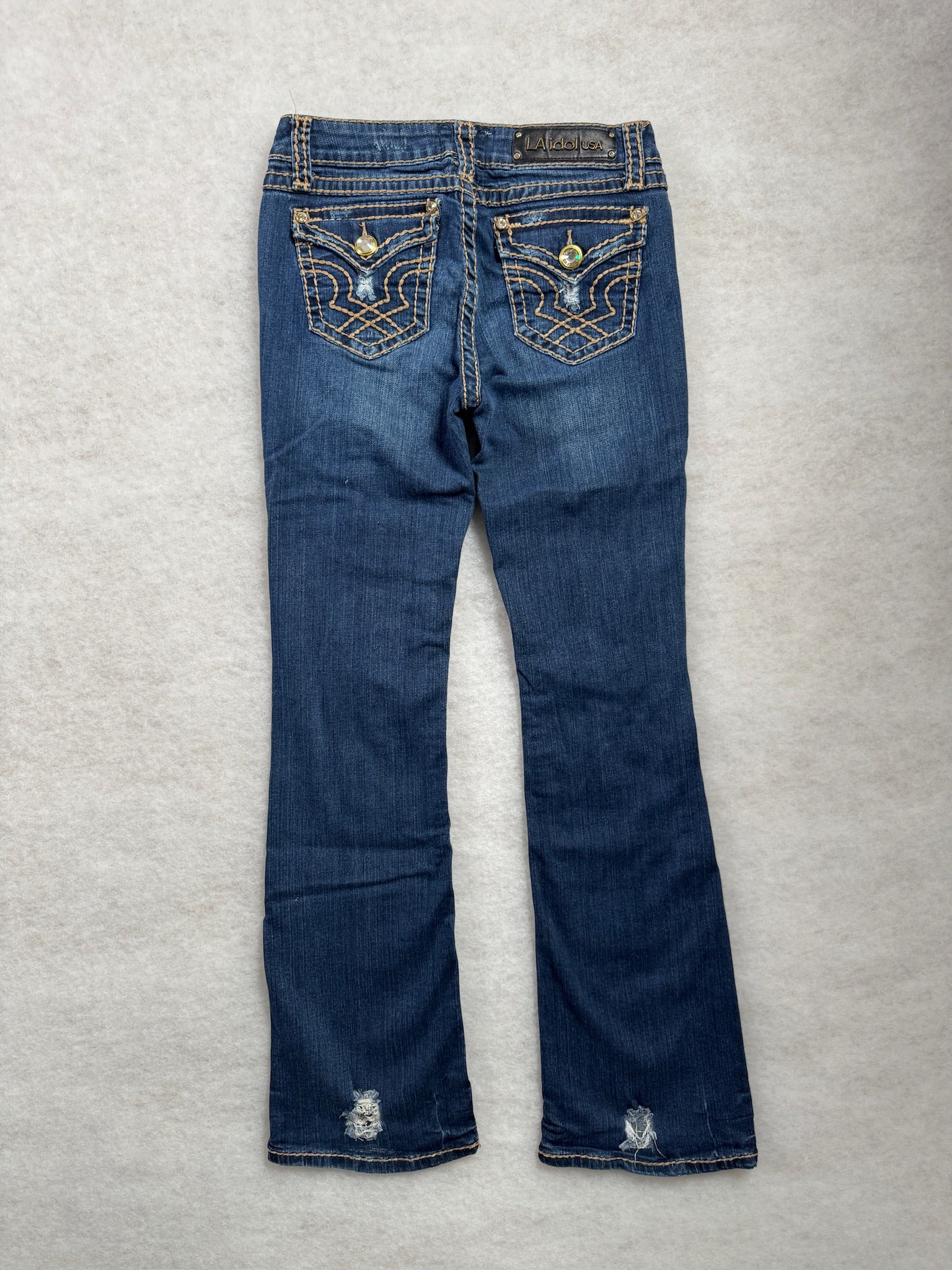 La Idol Boot Cut Low Waist Jeans 27