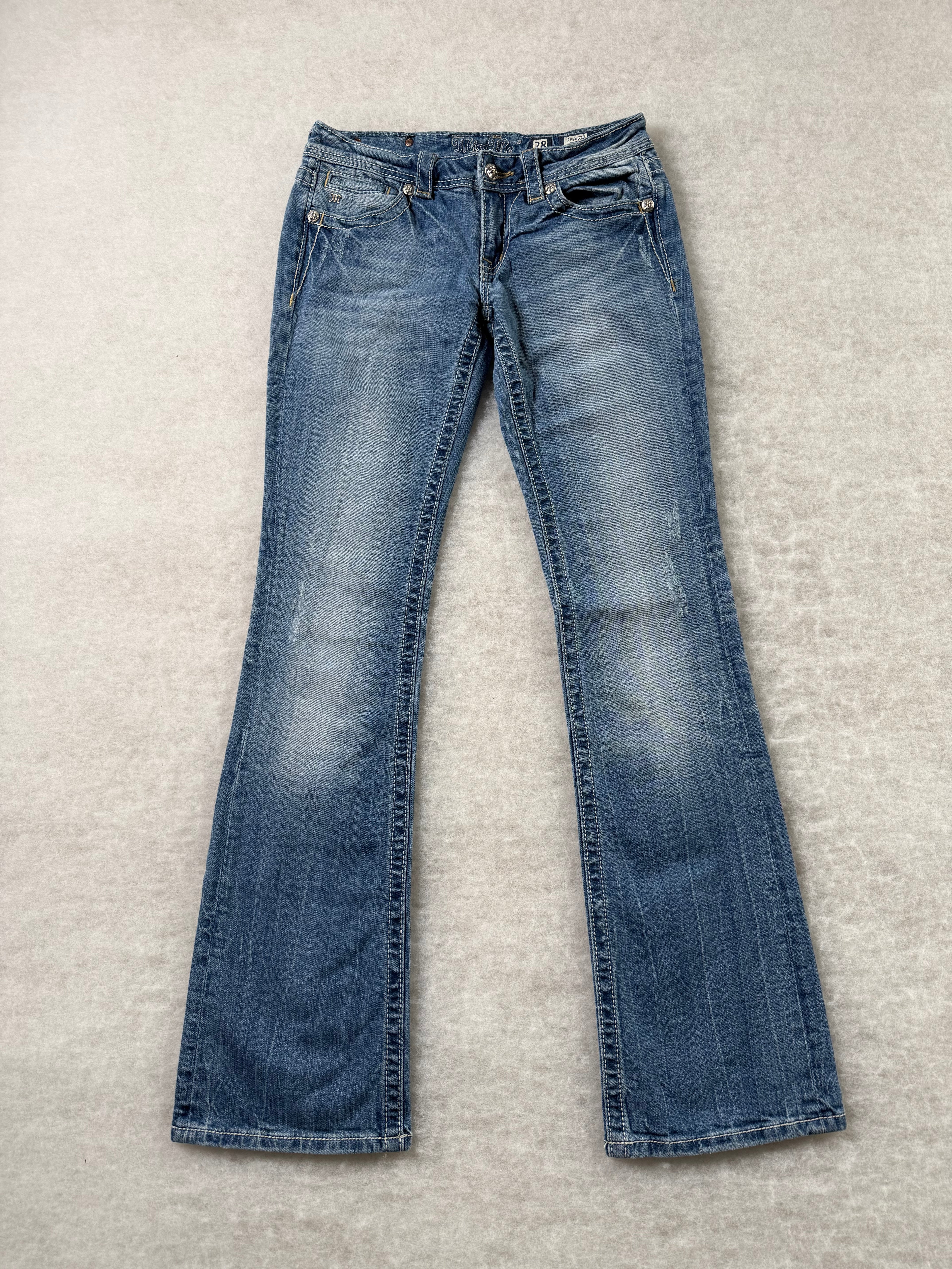 Miss Me Boot Cut Low Waist Jeans