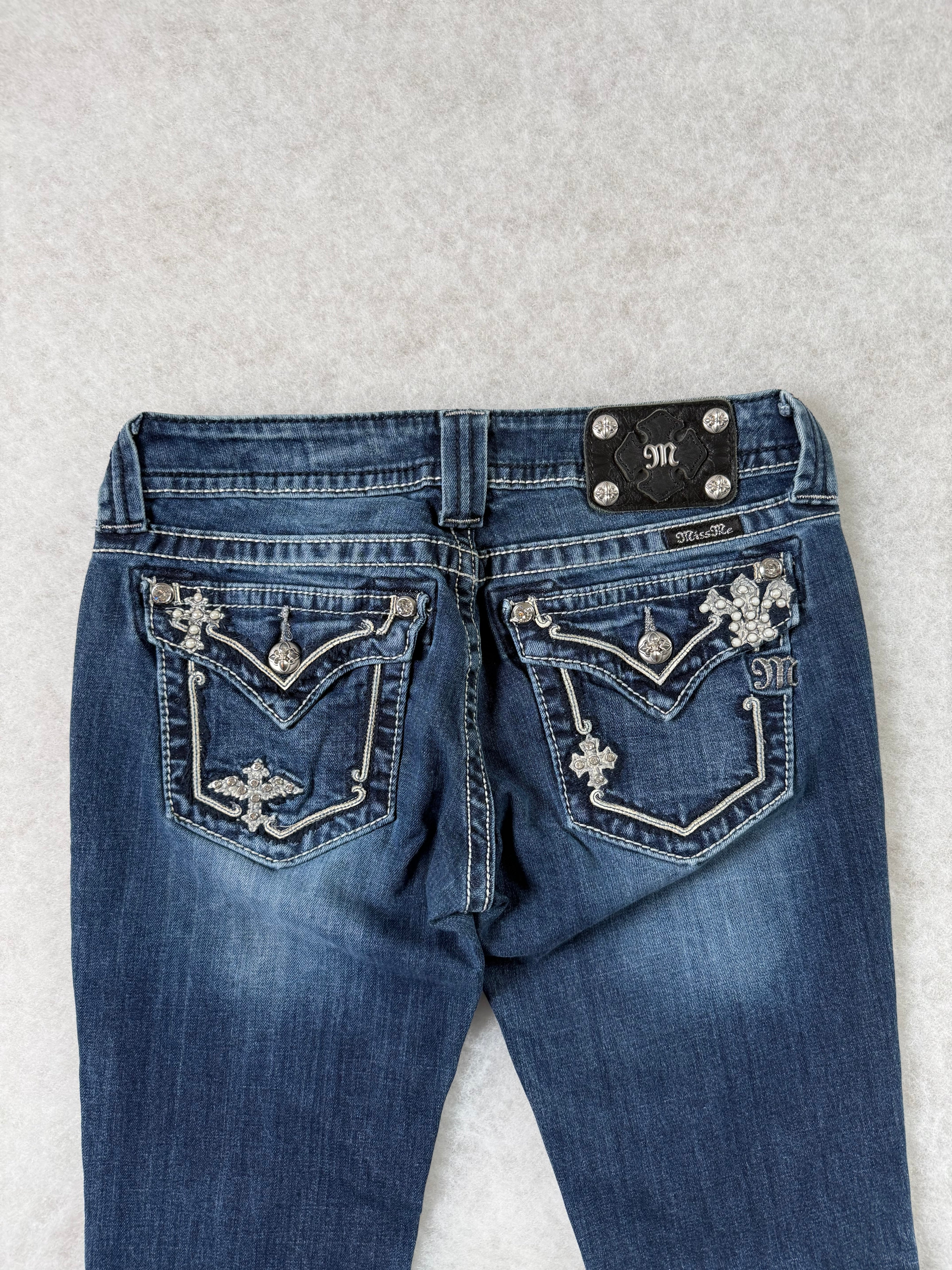 Miss Me Boot Cut Low Waist Jeans