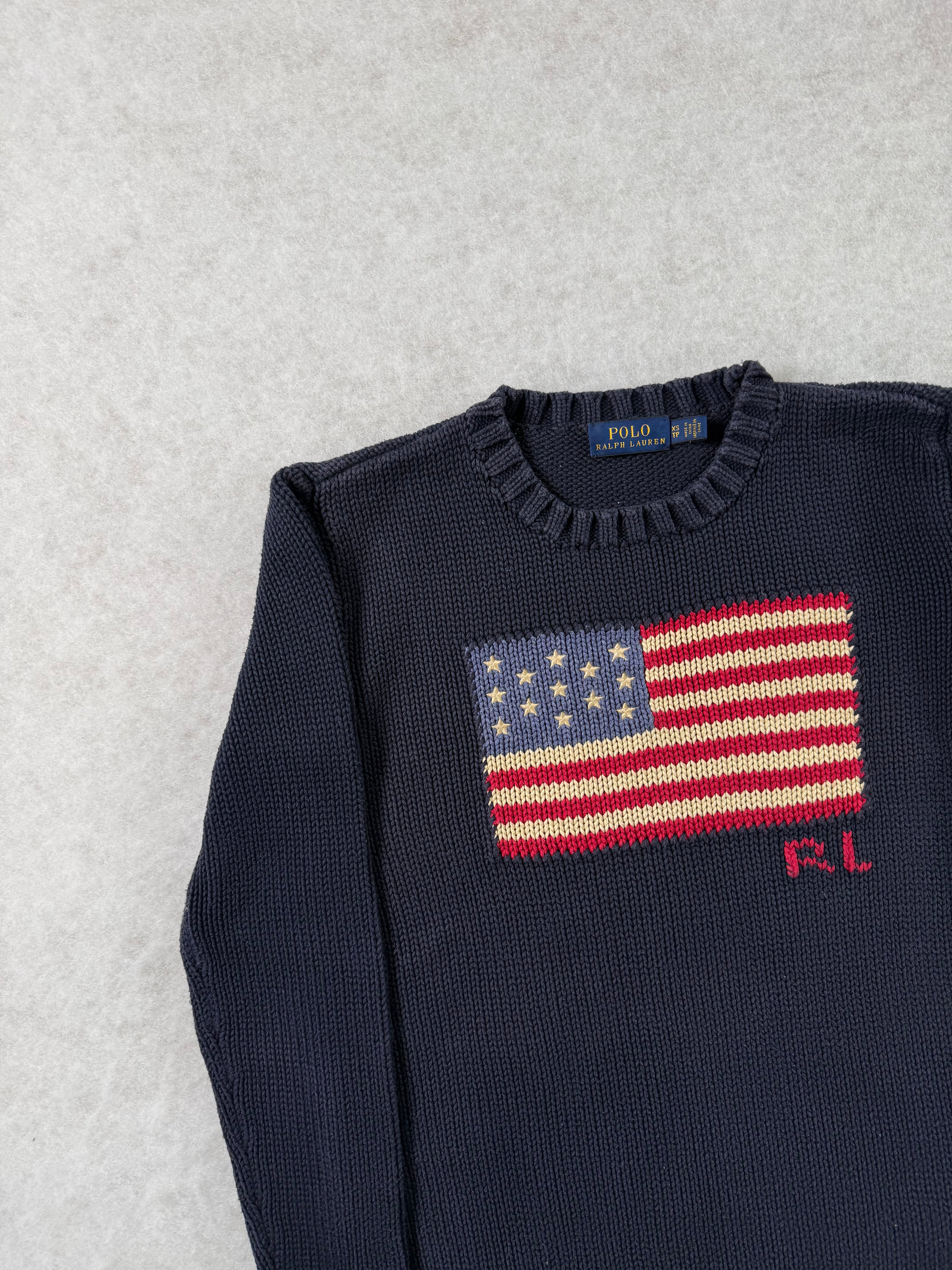 Ralph Lauren Strickpullover mit USA Flagge
