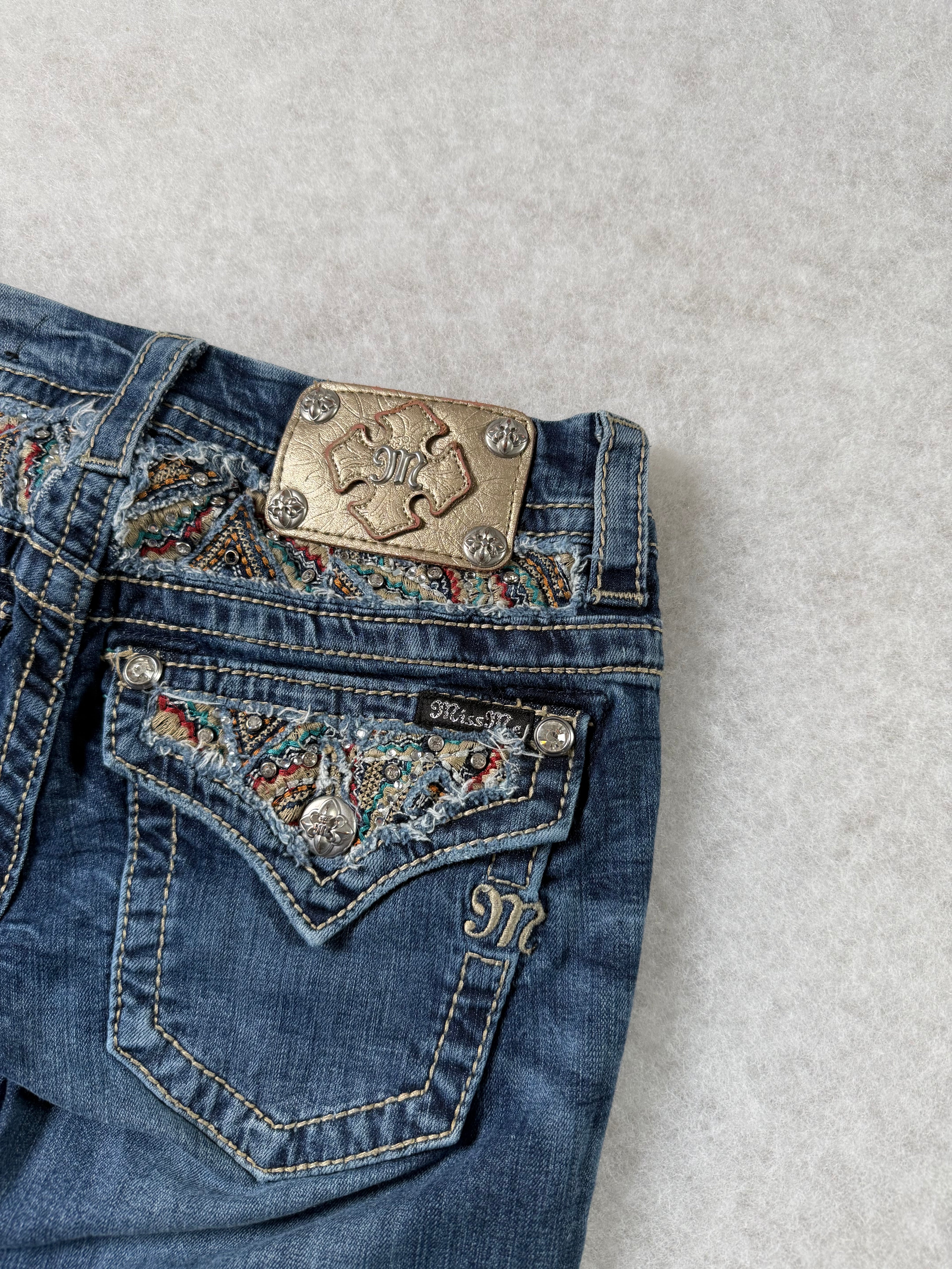 Miss Me Boot Cut Low Waist Jeans