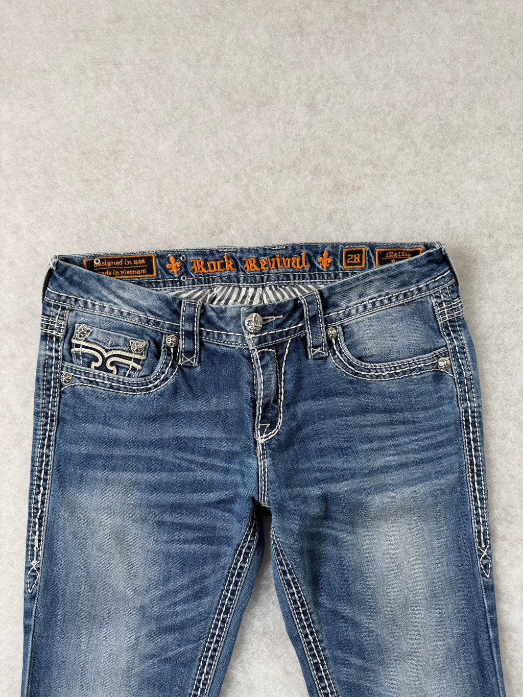 Rock Revival Boot Cut Low Waist Jeans