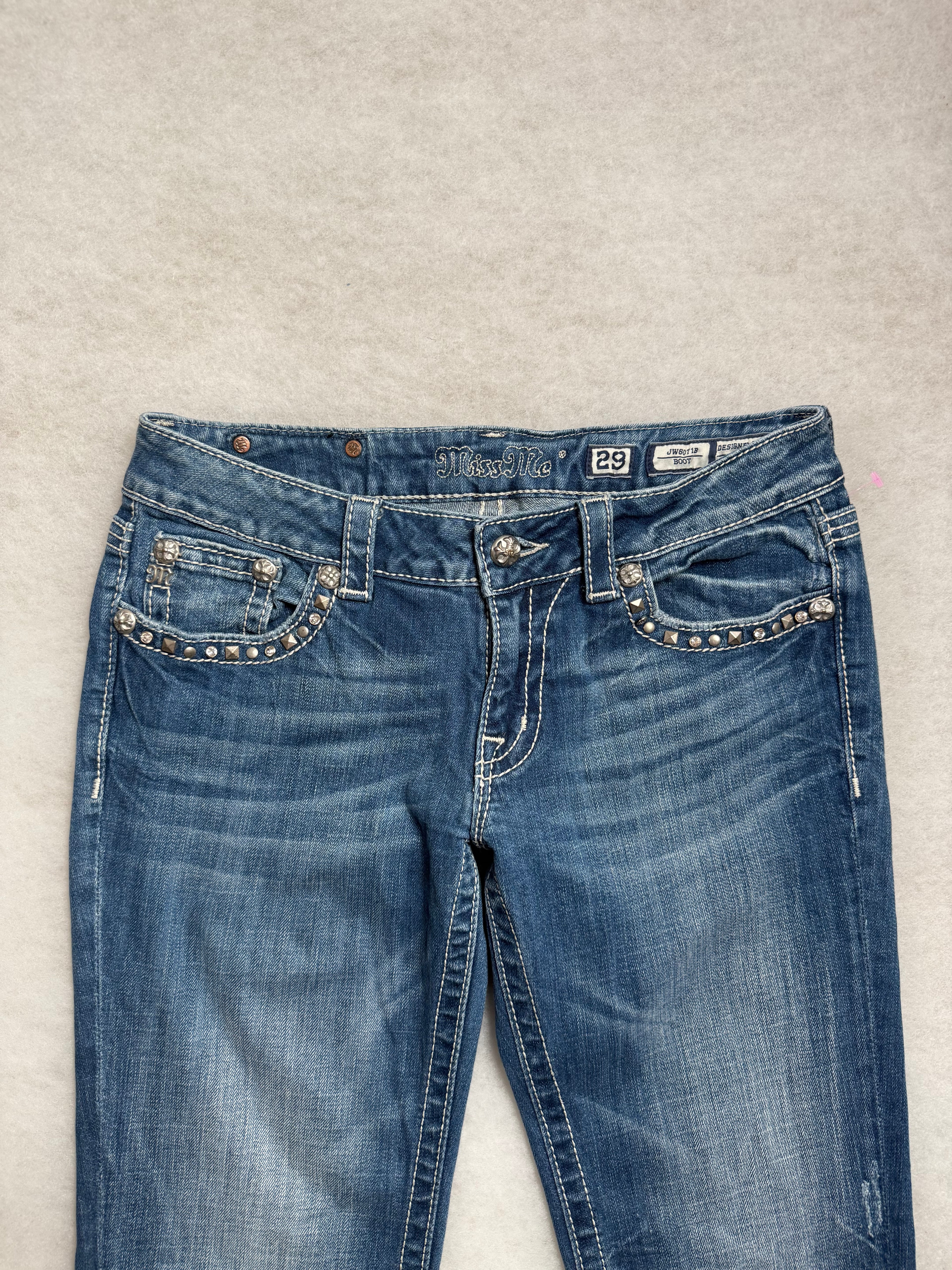 Miss Me Boot Cut Low Waist Jeans 29