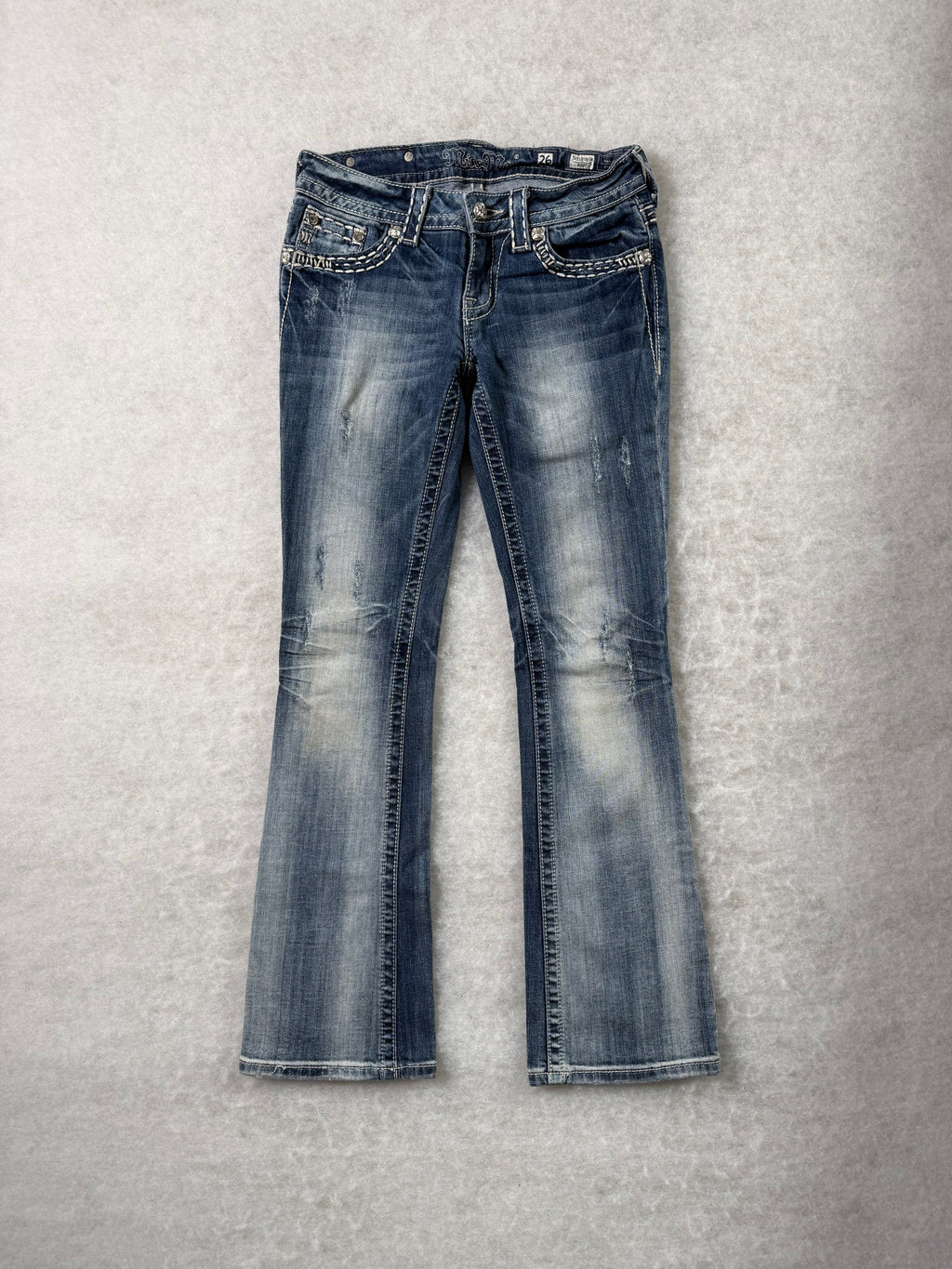 Miss Me Boot Cut Low Waist Jeans