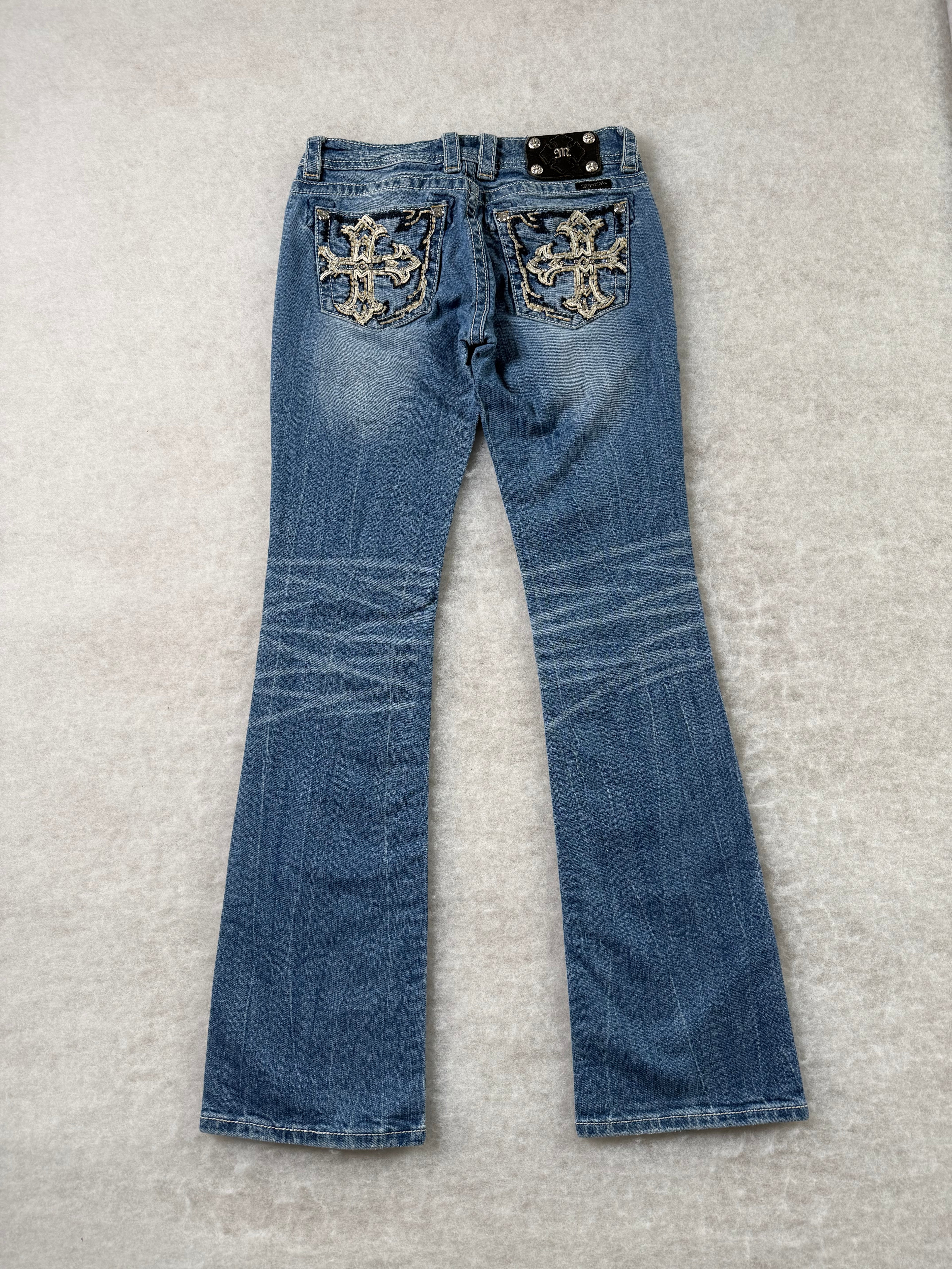 Miss Me Boot Cut Low Waist Jeans