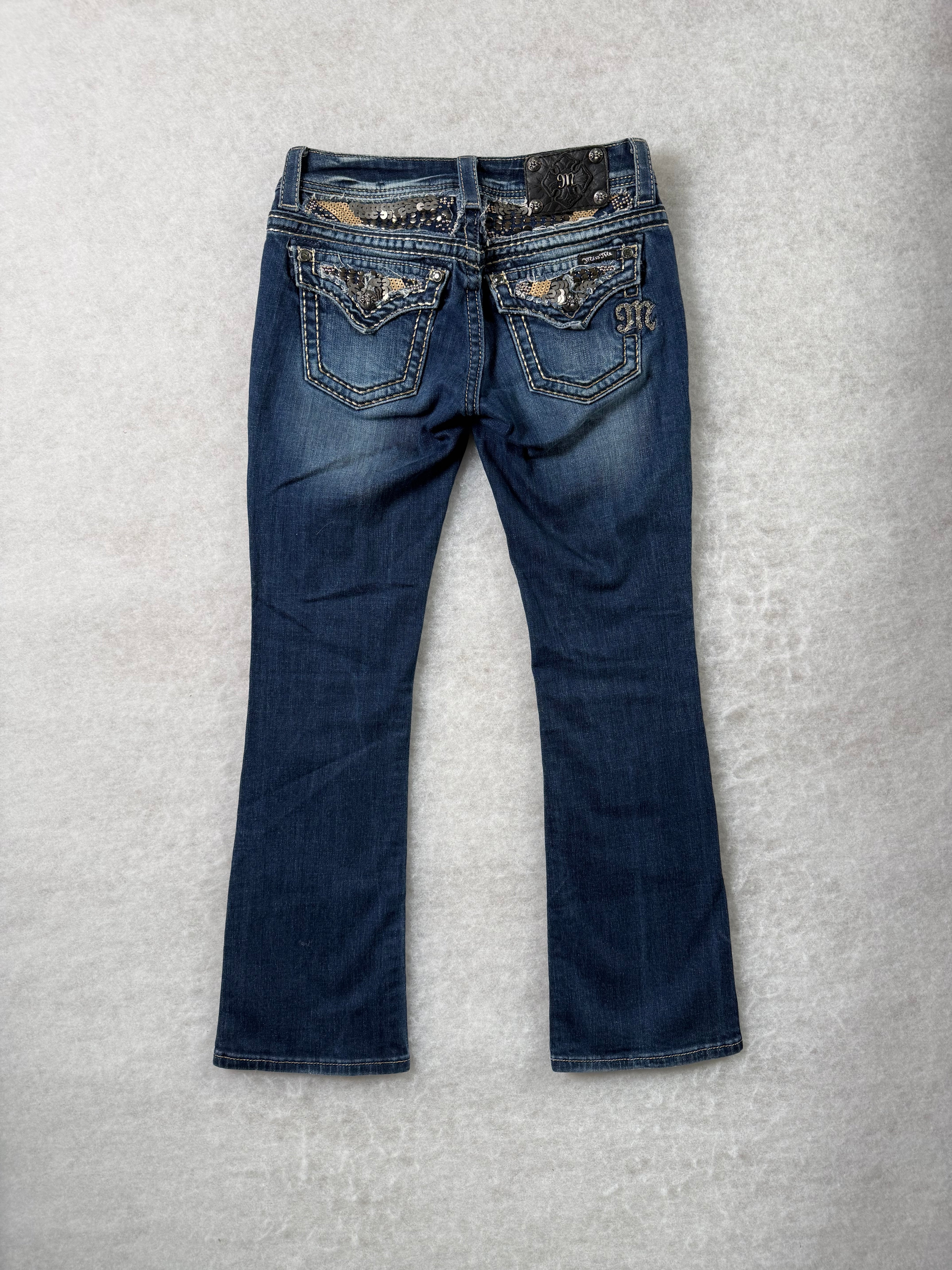 Miss Me Boot Cut Low Waist Jeans