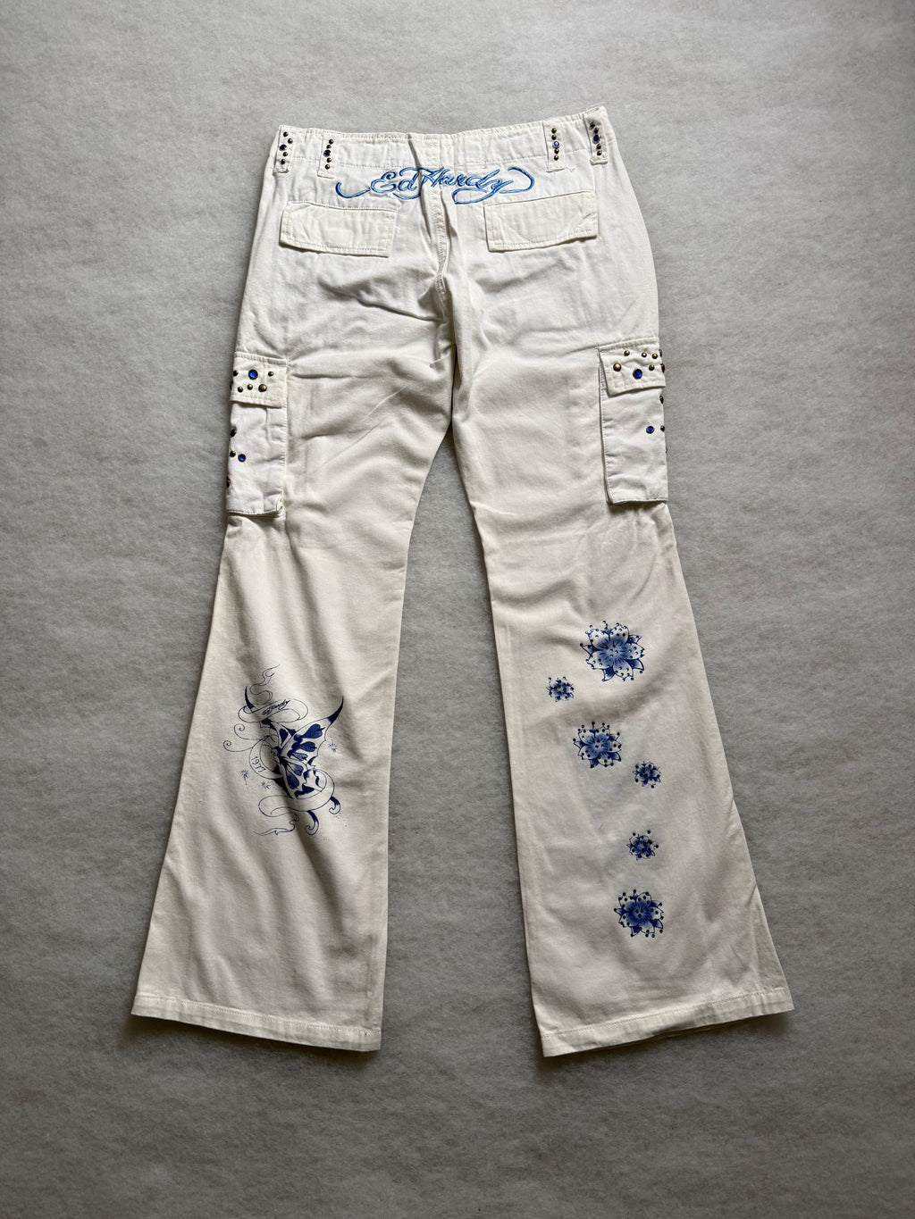 Ed Hardy Boot Cut Cargo Pants 26
