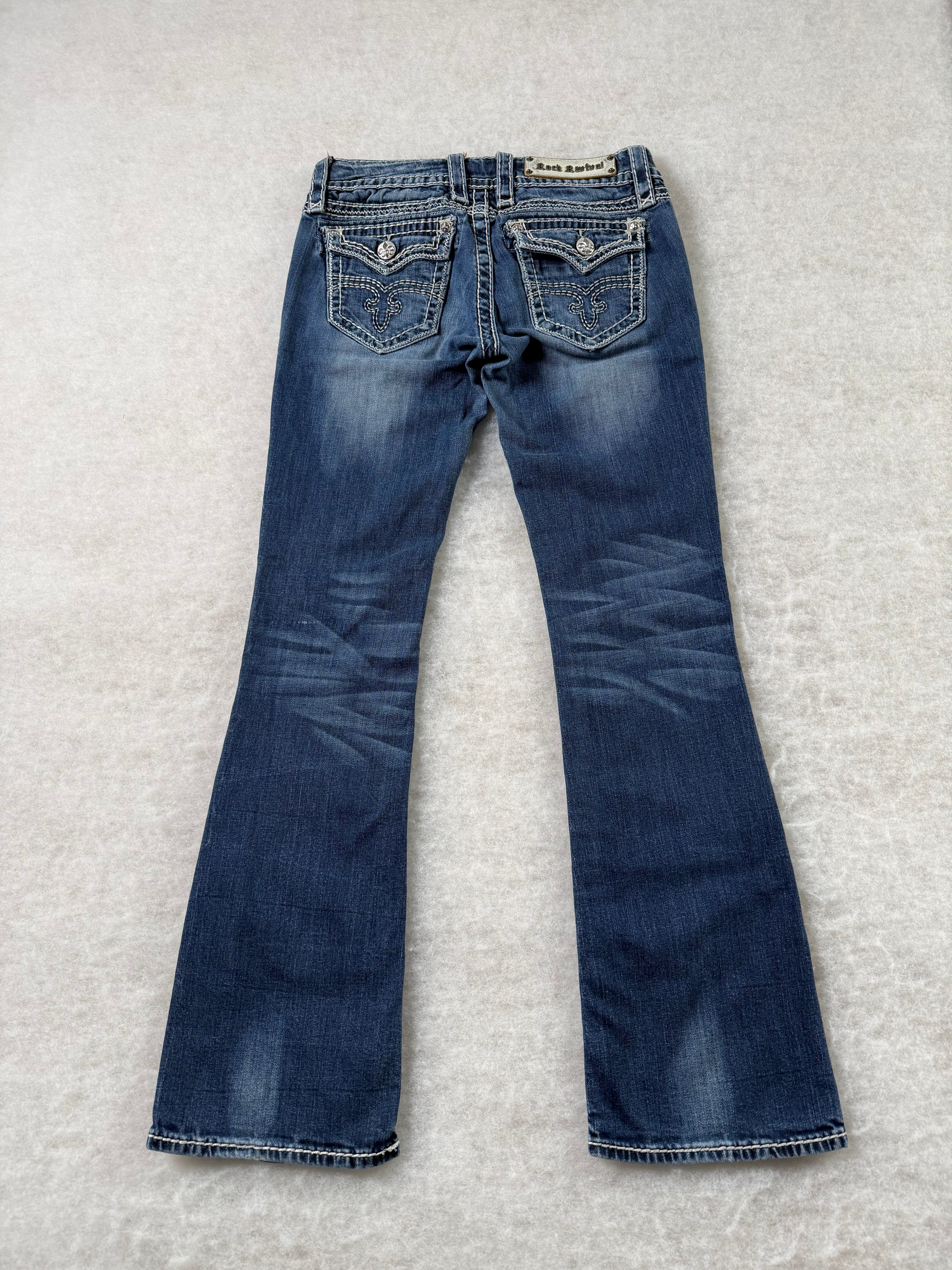 Rock Revival Boot Cut Low Waist Jeans
