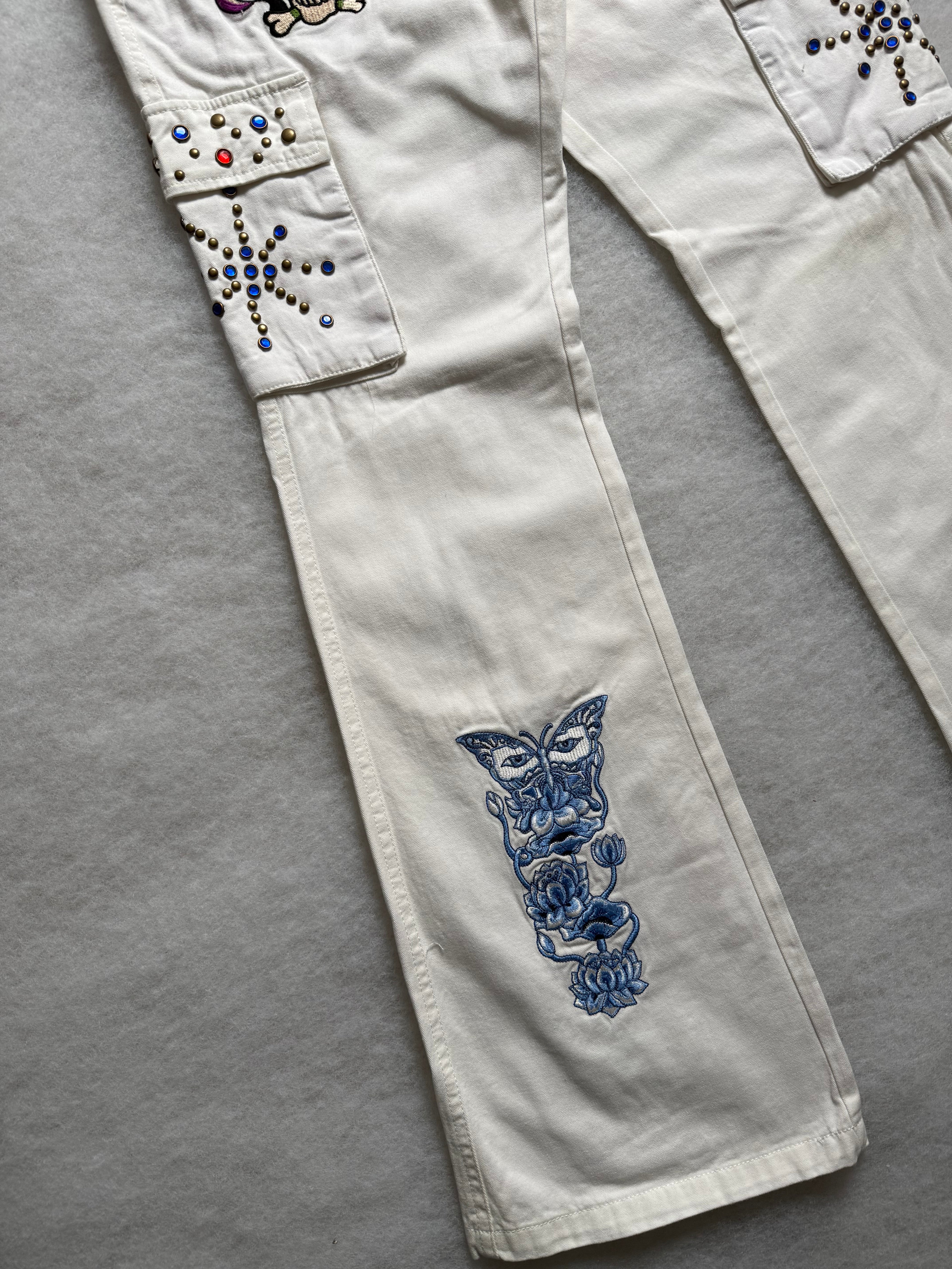 Ed Hardy Boot Cut Cargo Pants 26
