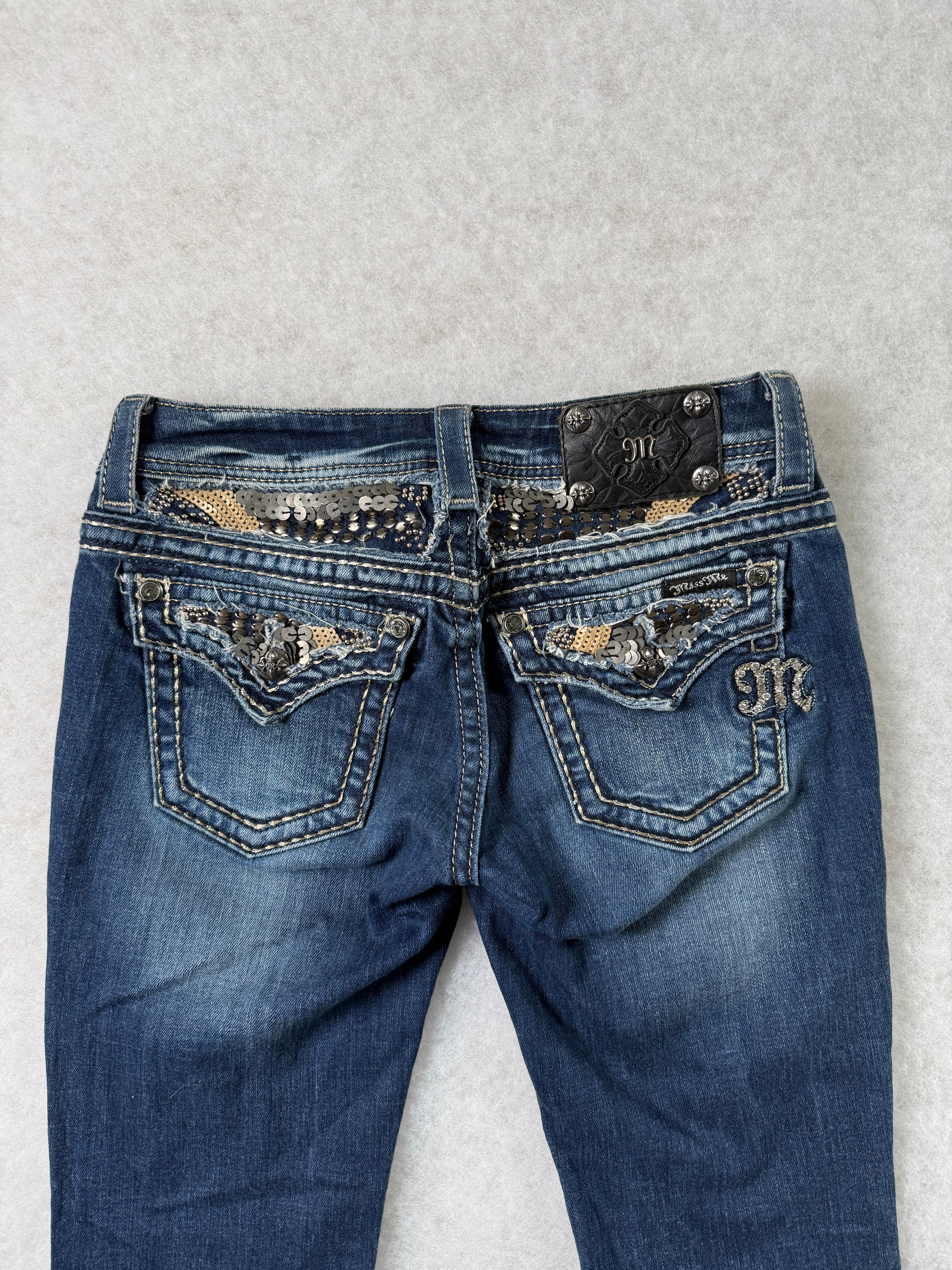 Miss Me Boot Cut Low Waist Jeans