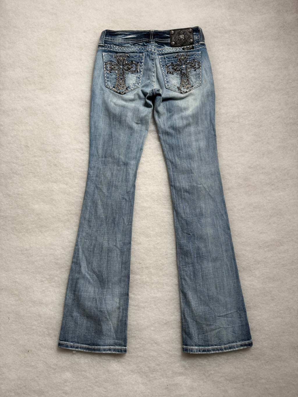 Miss Me Boot Cut Low Waist Jeans 26