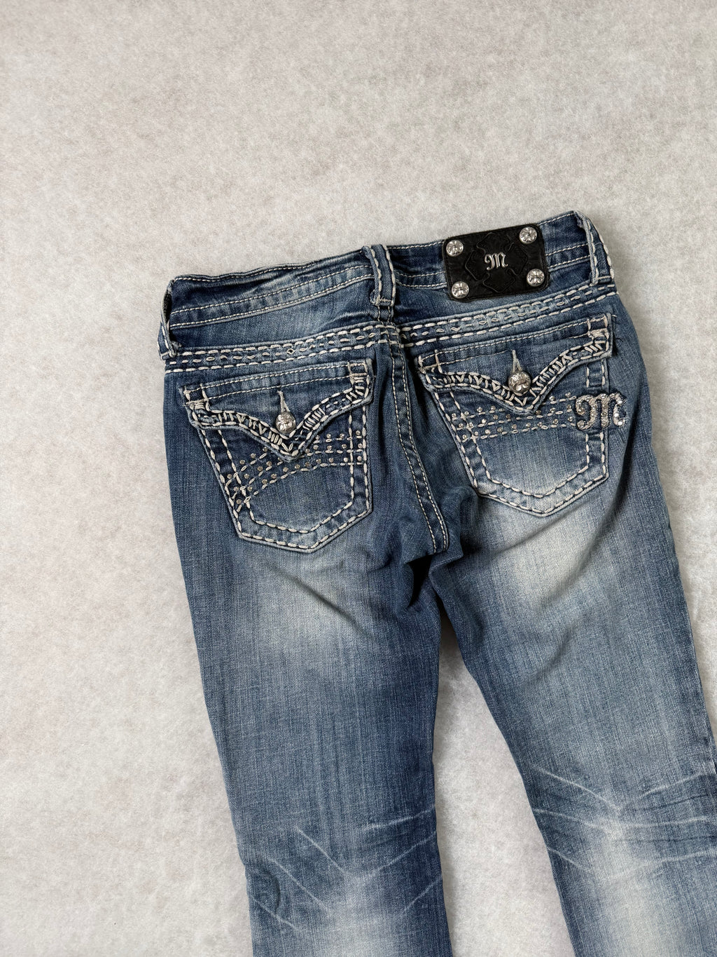 Miss Me Boot Cut Low Waist Jeans
