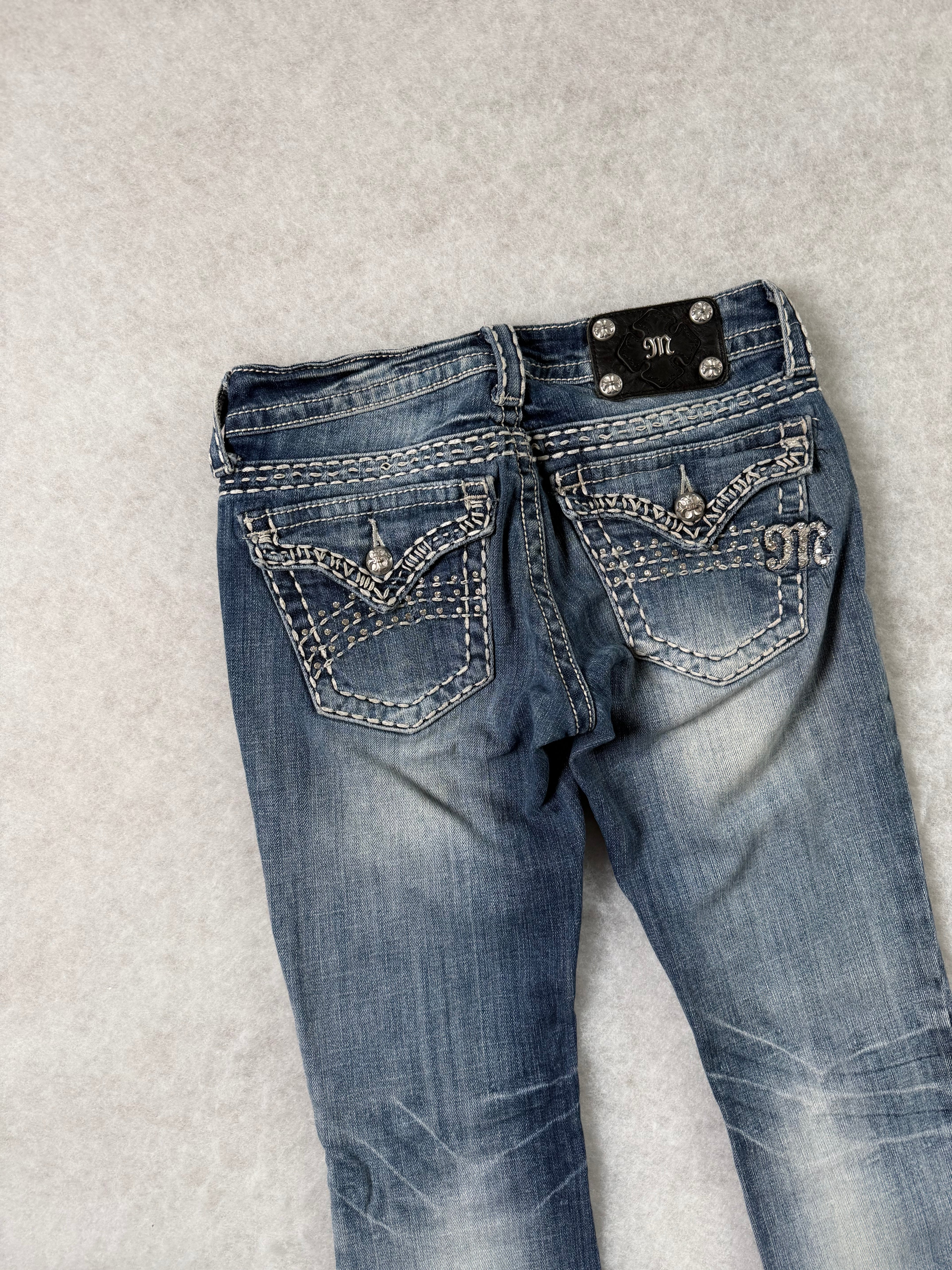 Miss Me Boot Cut Low Waist Jeans