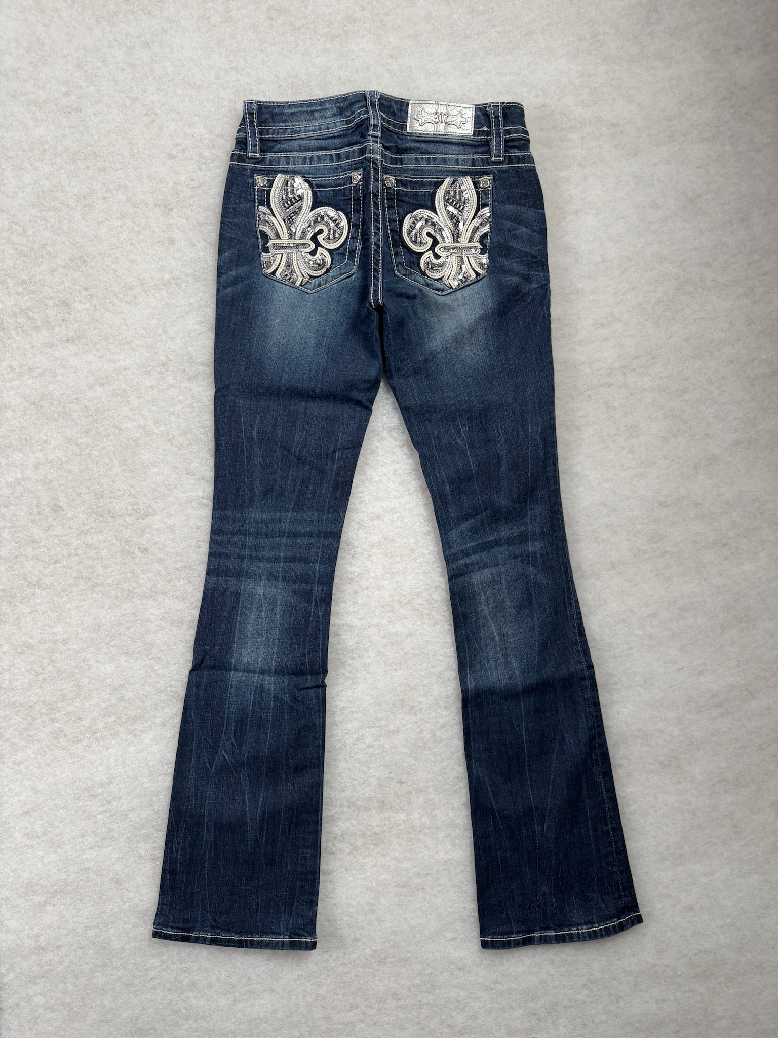 Miss Me Boot Cut Low Waist Jeans 27