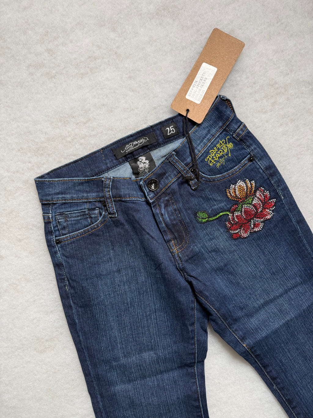 Ed Hardy Boot Cut Low Waist Jeans 31