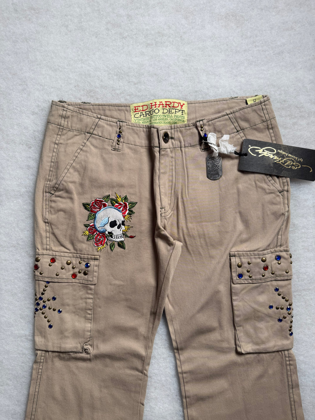 Ed Hardy Boot Cut Cargo Pants 27
