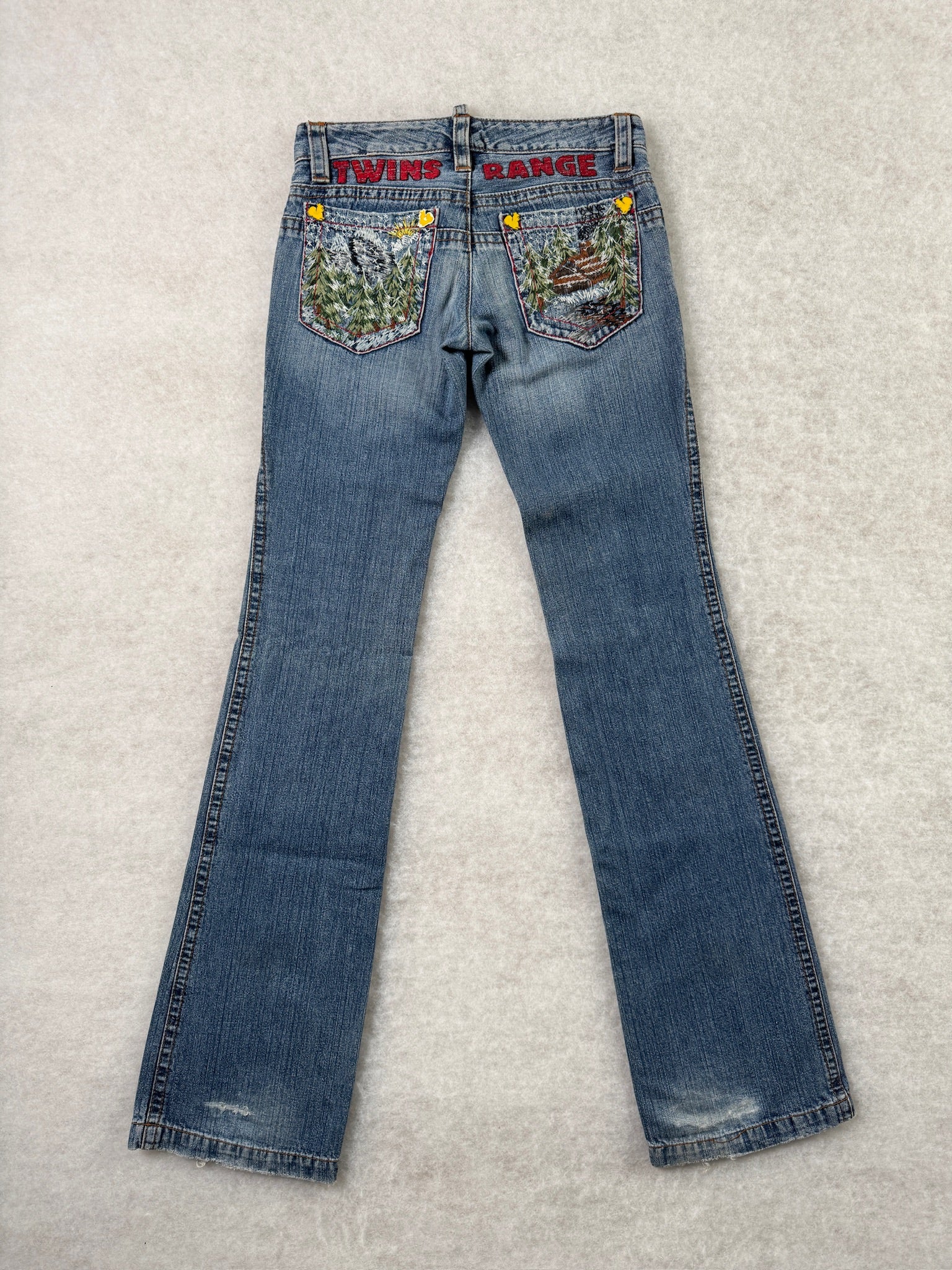 Dsquared Boot Cut Low Waist Jeans 27