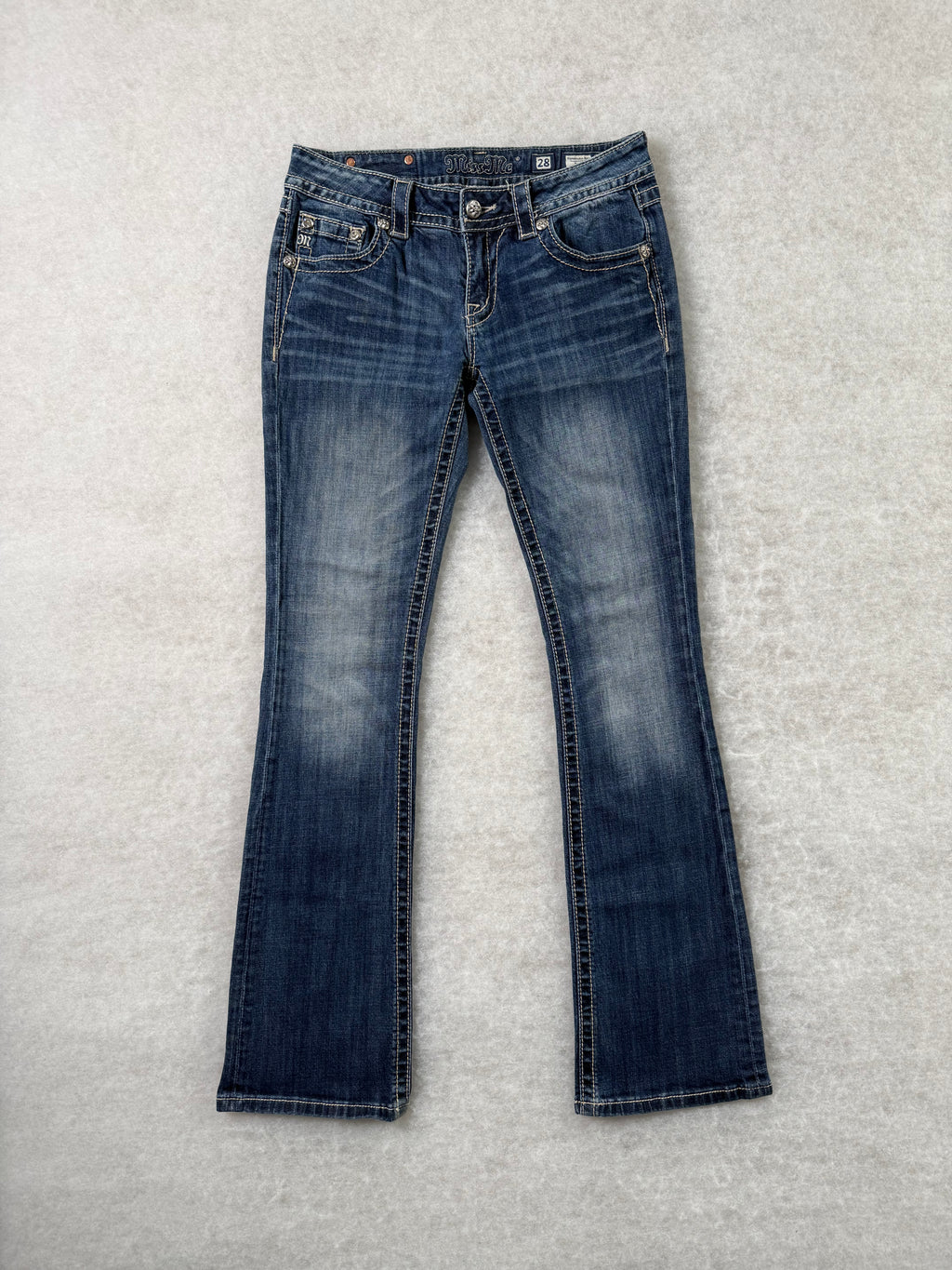 Miss Me Boot Cut Low Waist Jeans