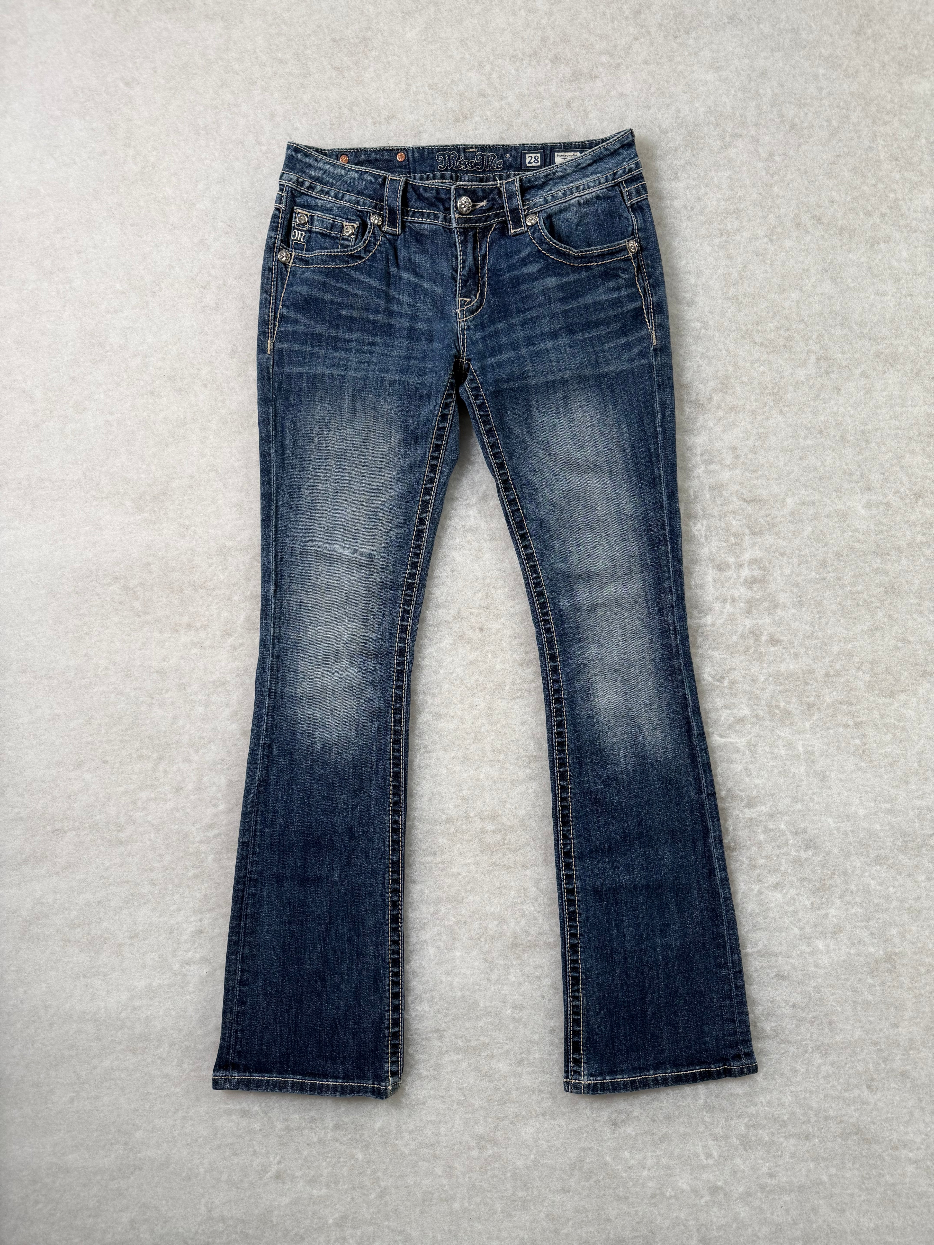 Miss Me Boot Cut Low Waist Jeans