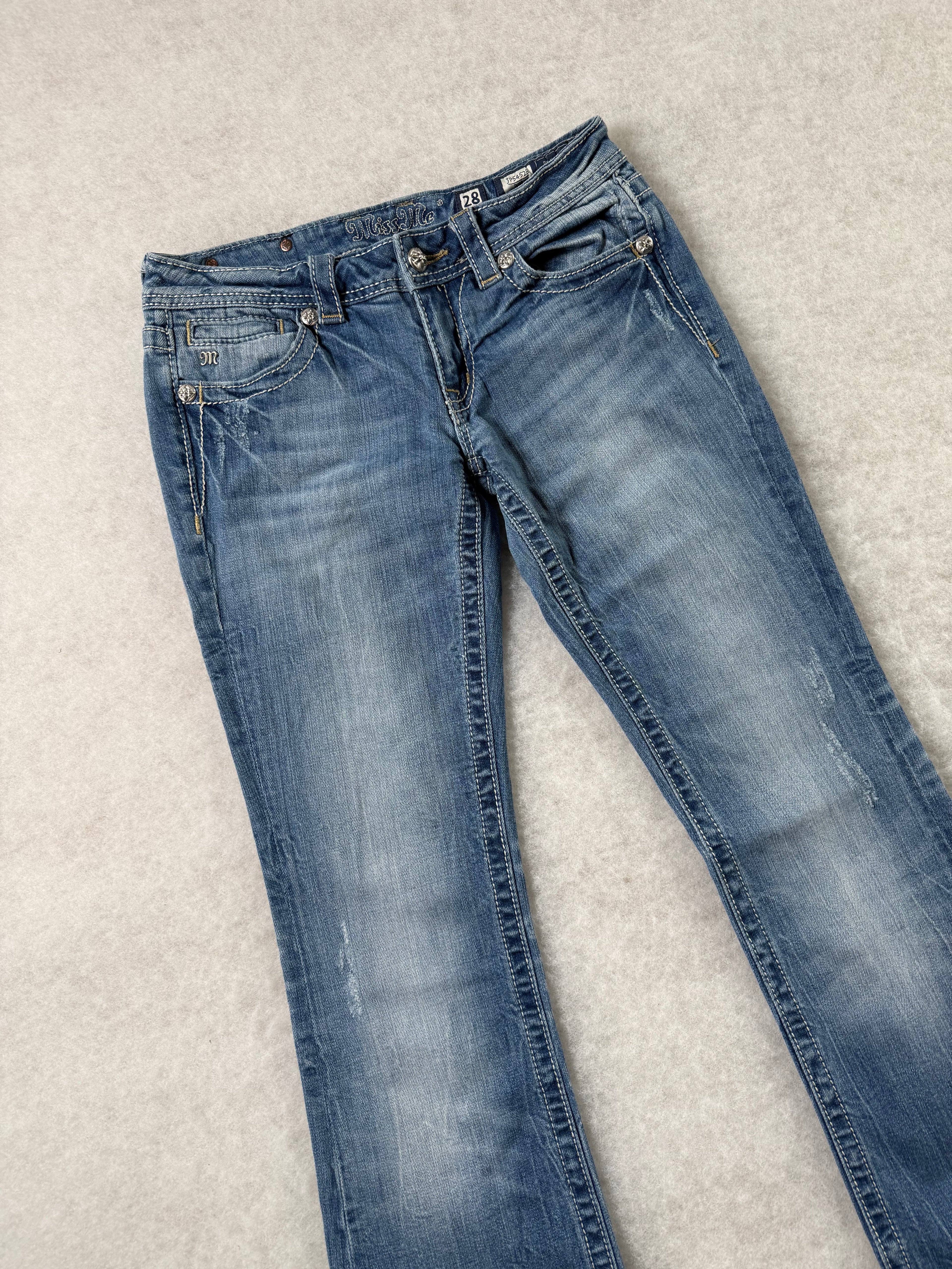 Miss Me Boot Cut Low Waist Jeans