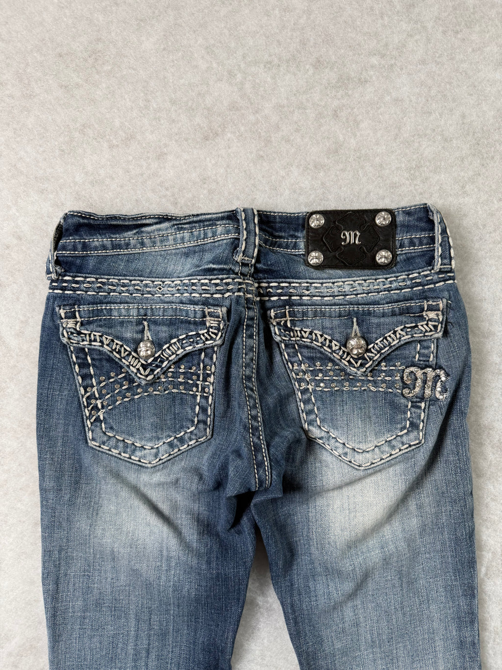Miss Me Boot Cut Low Waist Jeans