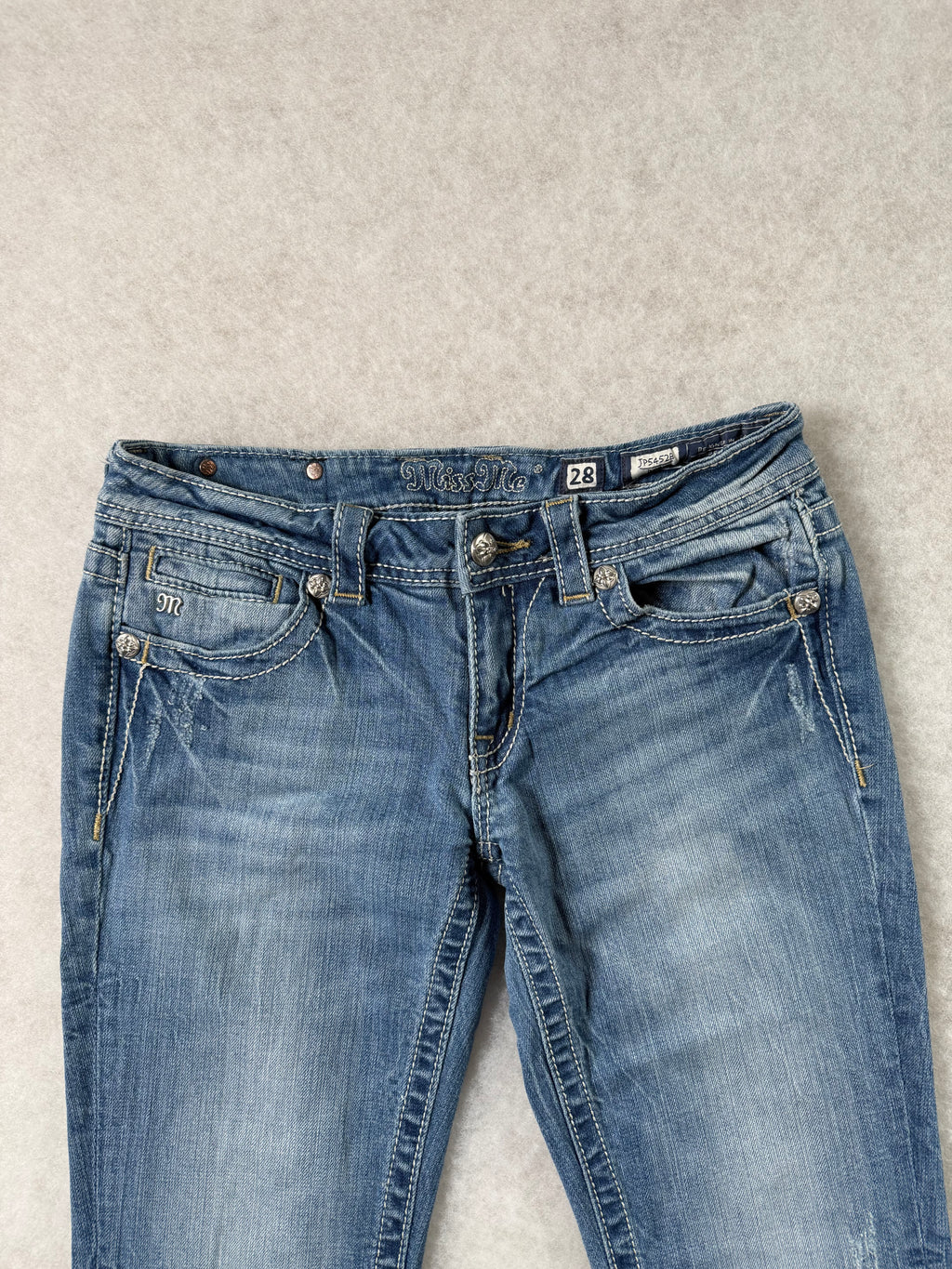 Miss Me Boot Cut Low Waist Jeans