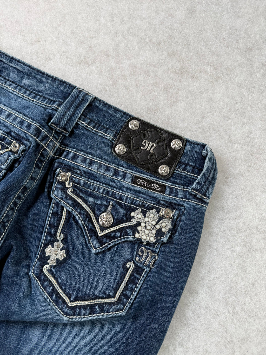 Miss Me Boot Cut Low Waist Jeans