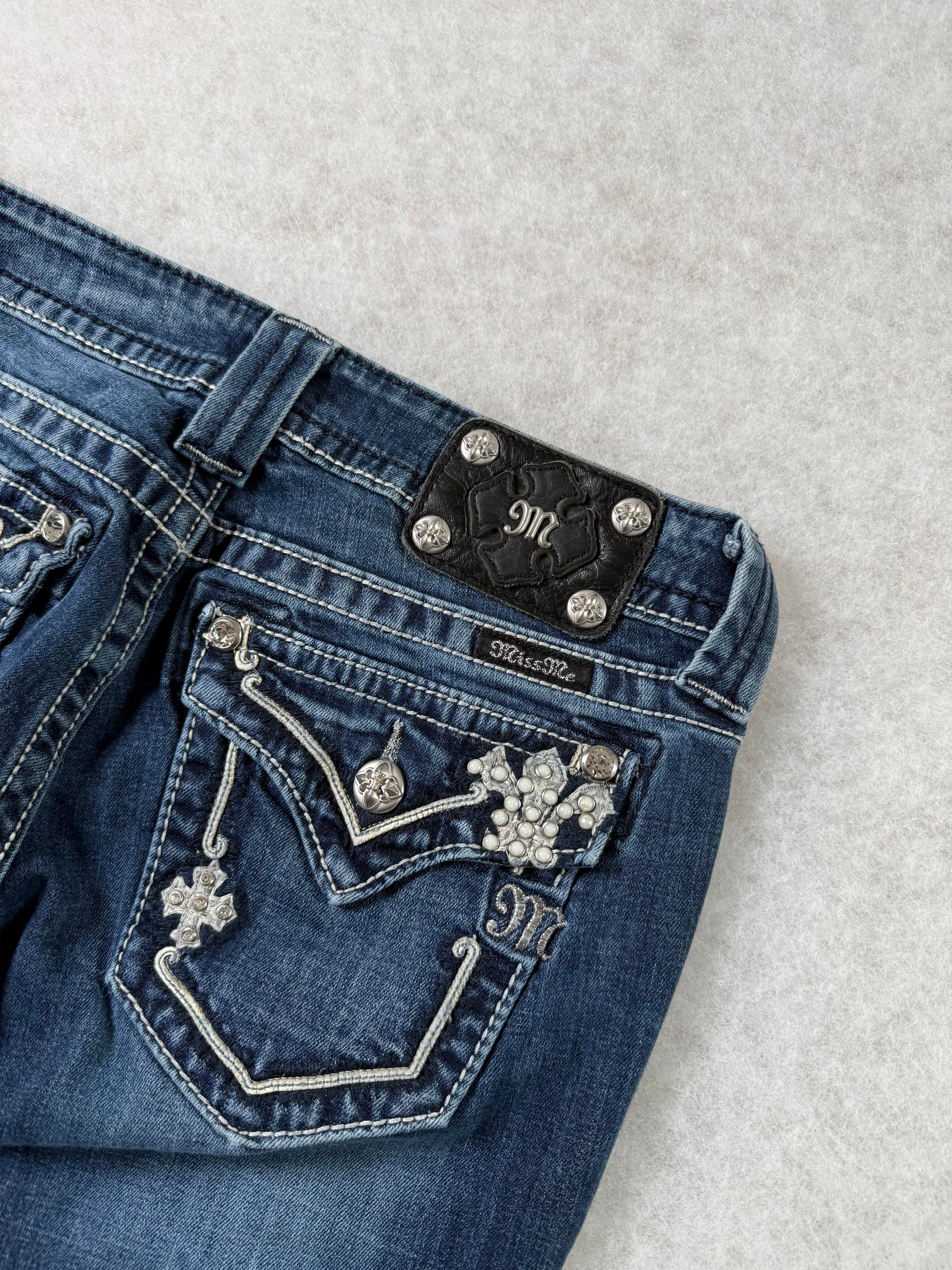 Miss Me Boot Cut Low Waist Jeans