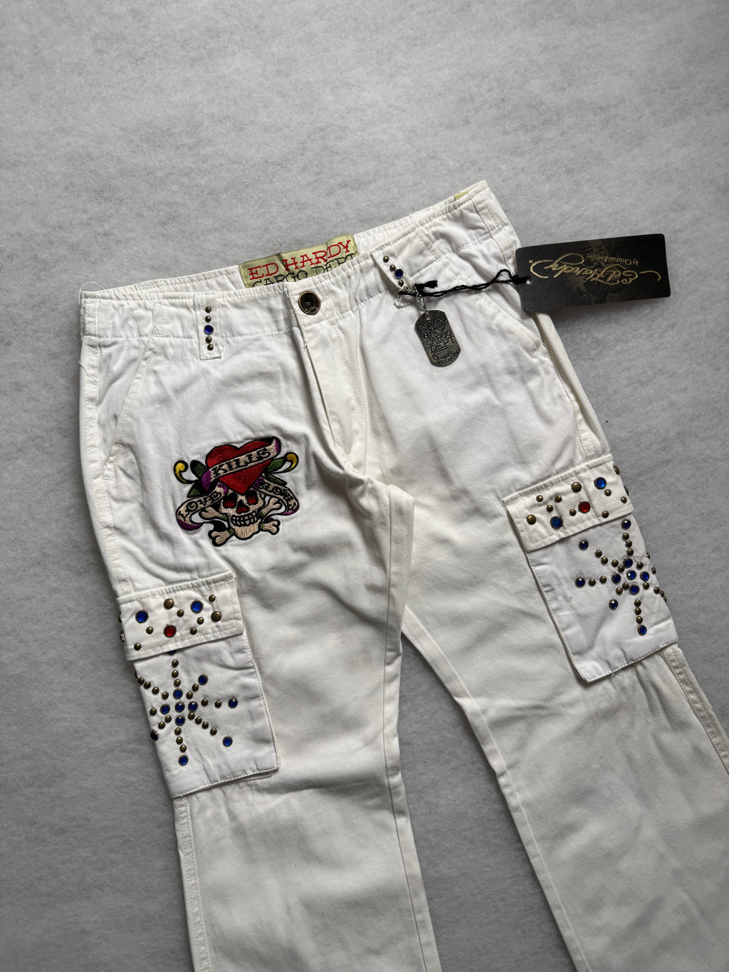 Ed Hardy Boot Cut Cargo Pants 26