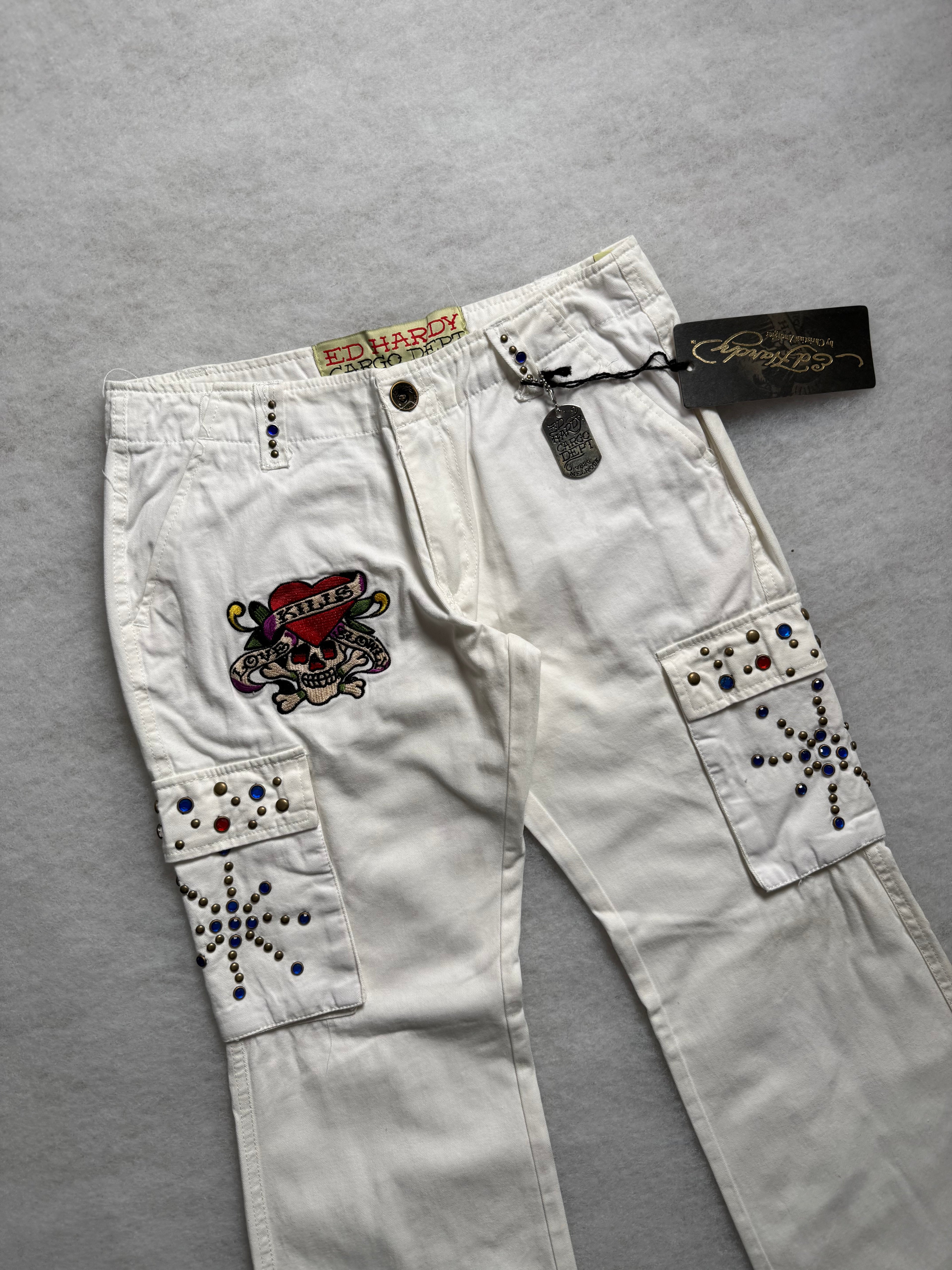 Ed Hardy Boot Cut Cargo Pants 26