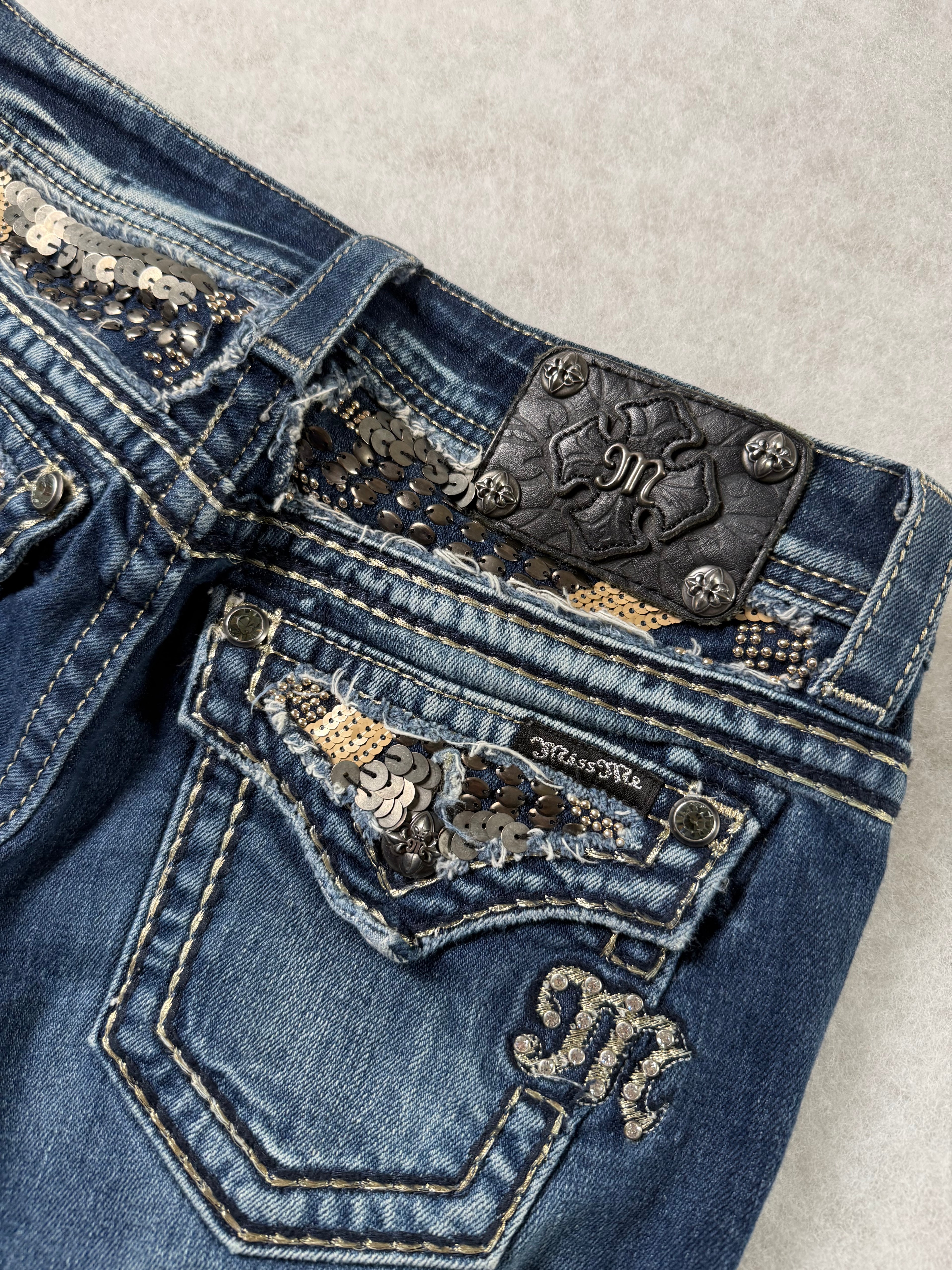 Miss Me Boot Cut Low Waist Jeans